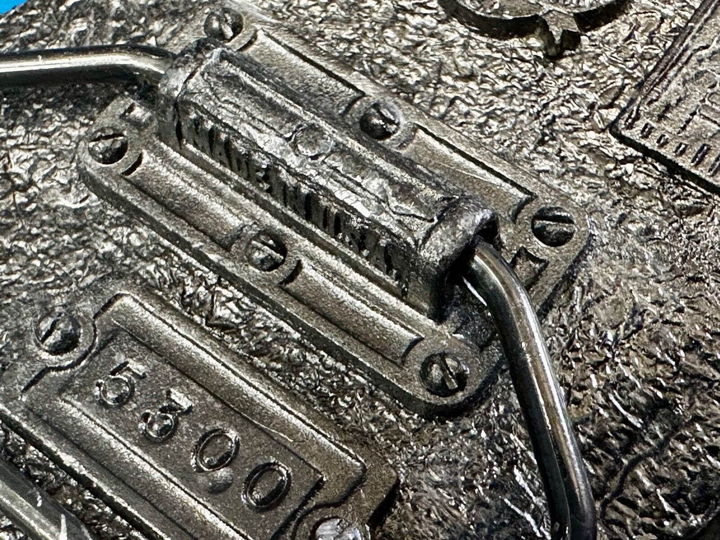 Alaska The Last Frontier Vintage 1992 Great American Products Belt Buckle