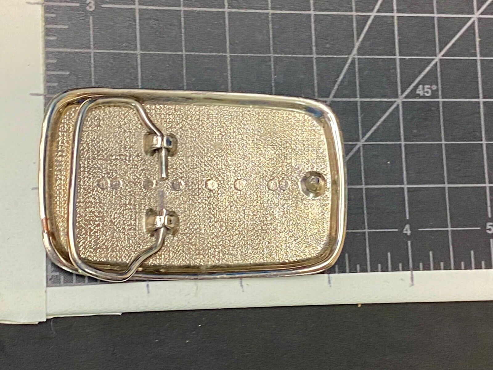Unique Nickel Silver Rounded Corner Weave Pattern Westerner Belt Buckle