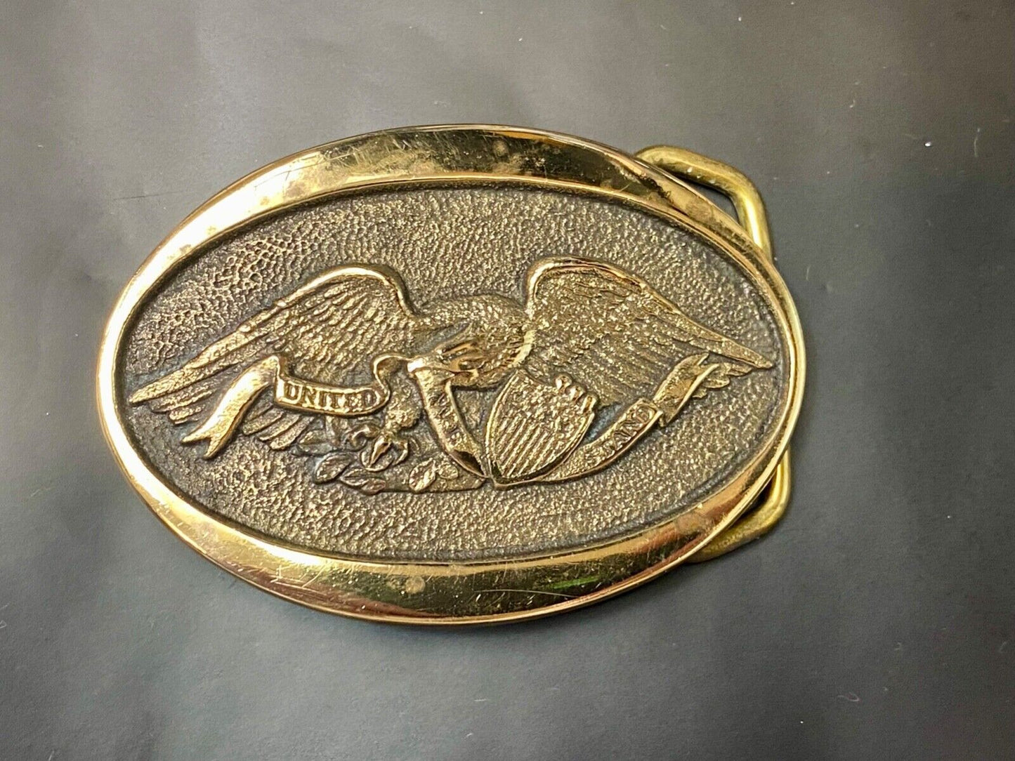 American Eagle Vintage 1976 Heritage Mint LTD United We Stand belt buckle