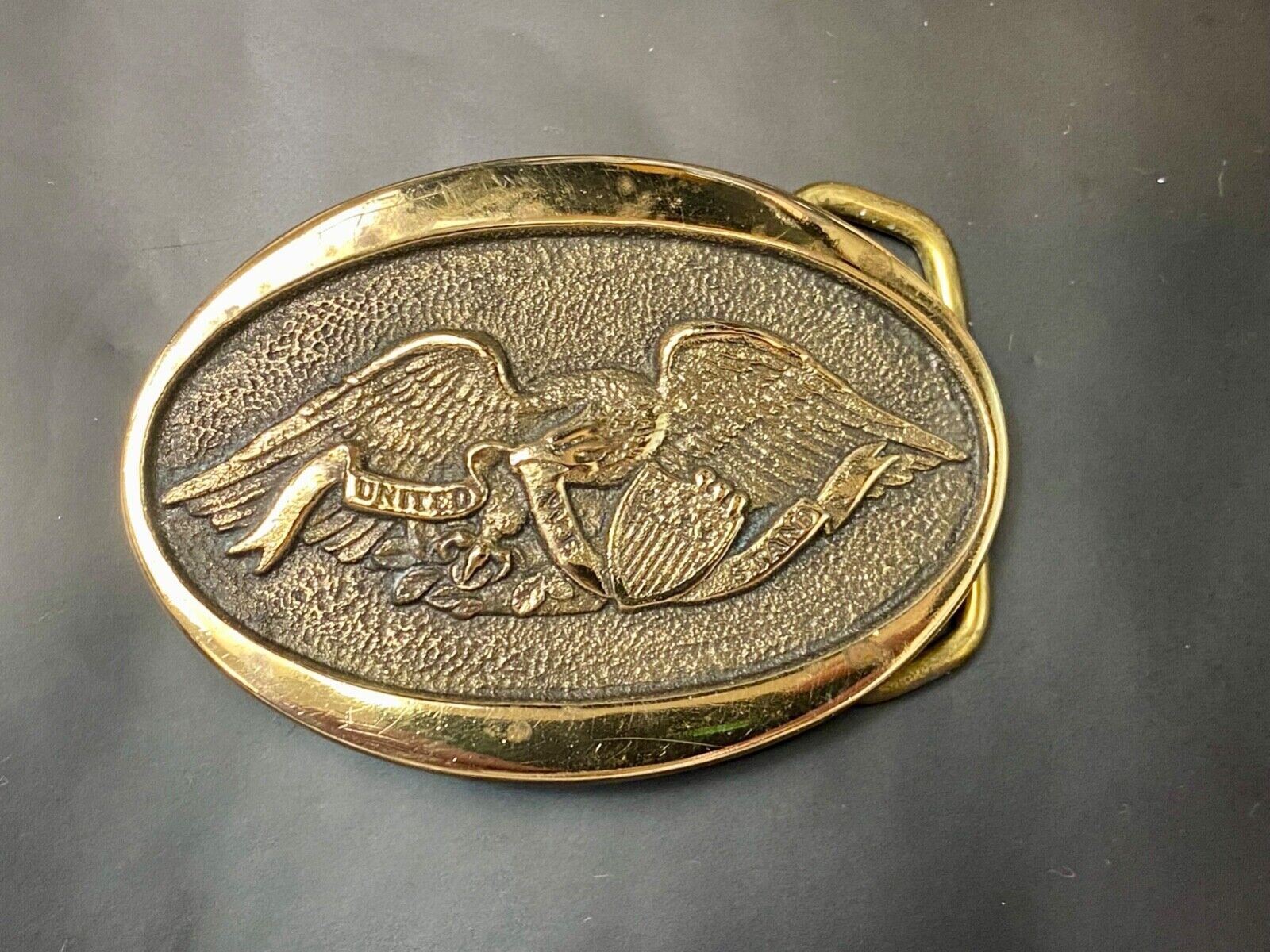 American Eagle Vintage 1976 Heritage Mint LTD United We Stand belt buckle