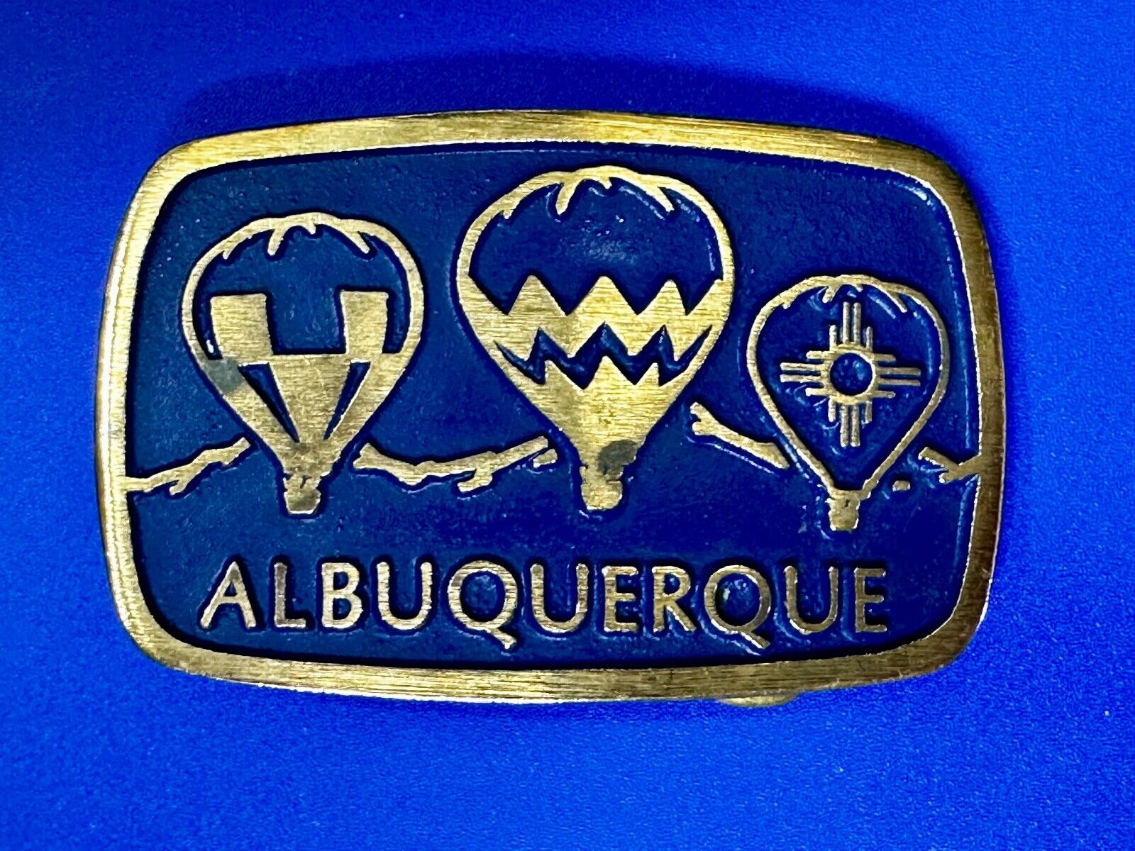 Albuquerque Hot Air Balloons Fiesta Festival Collectible Souvenir Belt Buckle