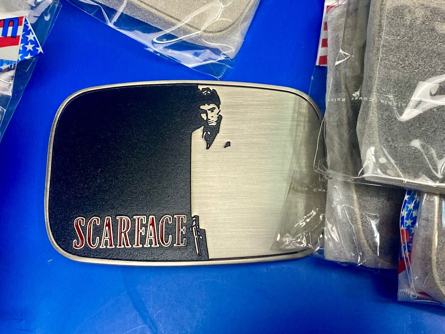 50 Pack!  Bulk lot of Scarface Movie belt buckle -  Resale Lot Grab Bag Project