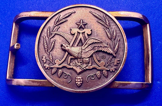 Anheuser Busch Beer Brewing Co Eagle Small Jostens Vintage Belt Buckle