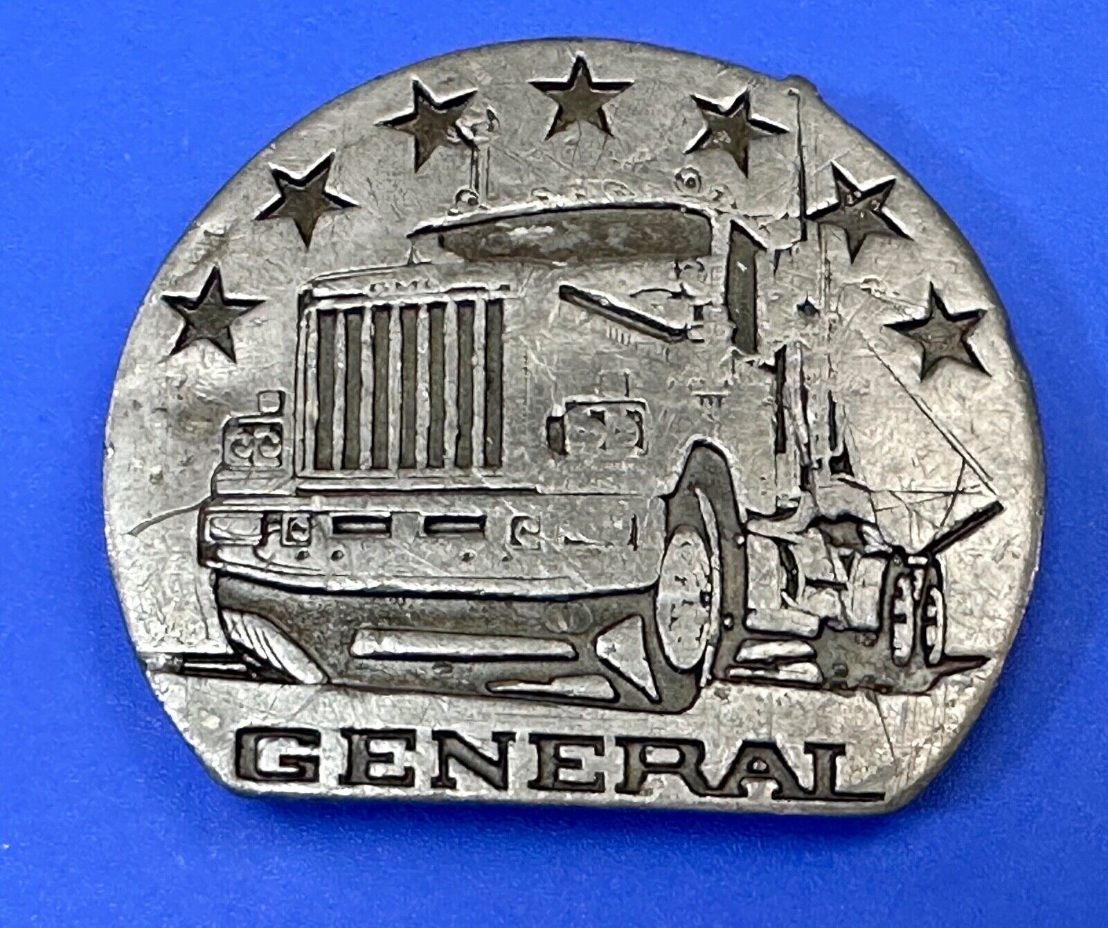 The General Semi Big Rig Truckers Drivers vintage Buck-L-Up 1976 belt buckle