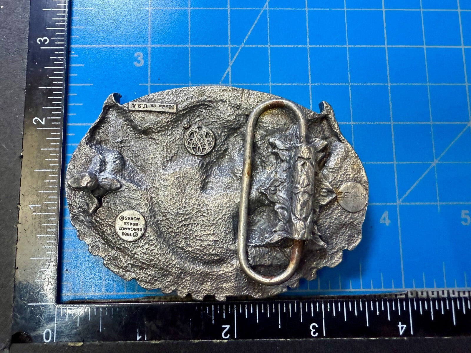 United States National Guard Air Force Army Vintage 1982 Bergamot Belt Buckle