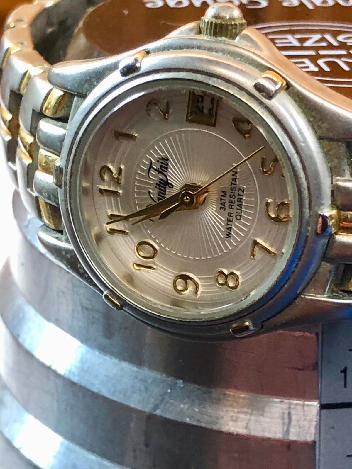 Vanity Fair 3 Atm Quartz Women's Ladies Watch With Date  - New Battery! 
