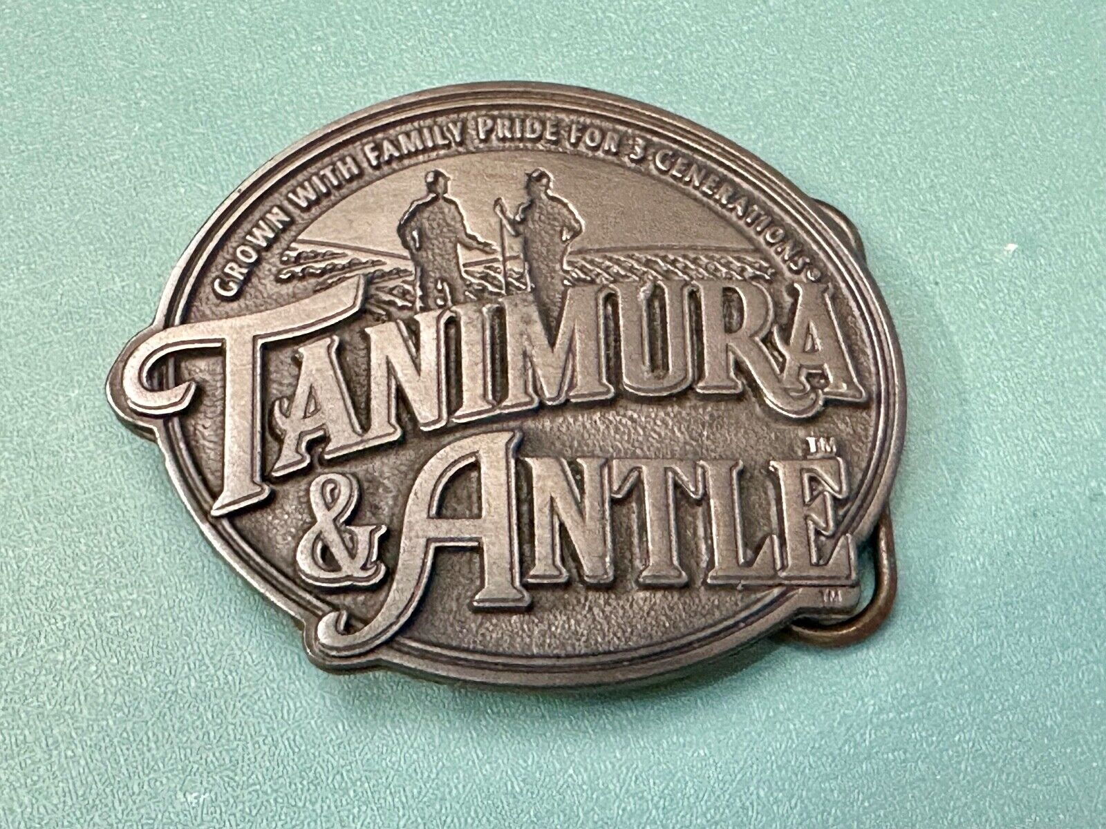 Tanimura & Antle -Grown with Family Pride for 3 Generations Farmers Belt Buckle