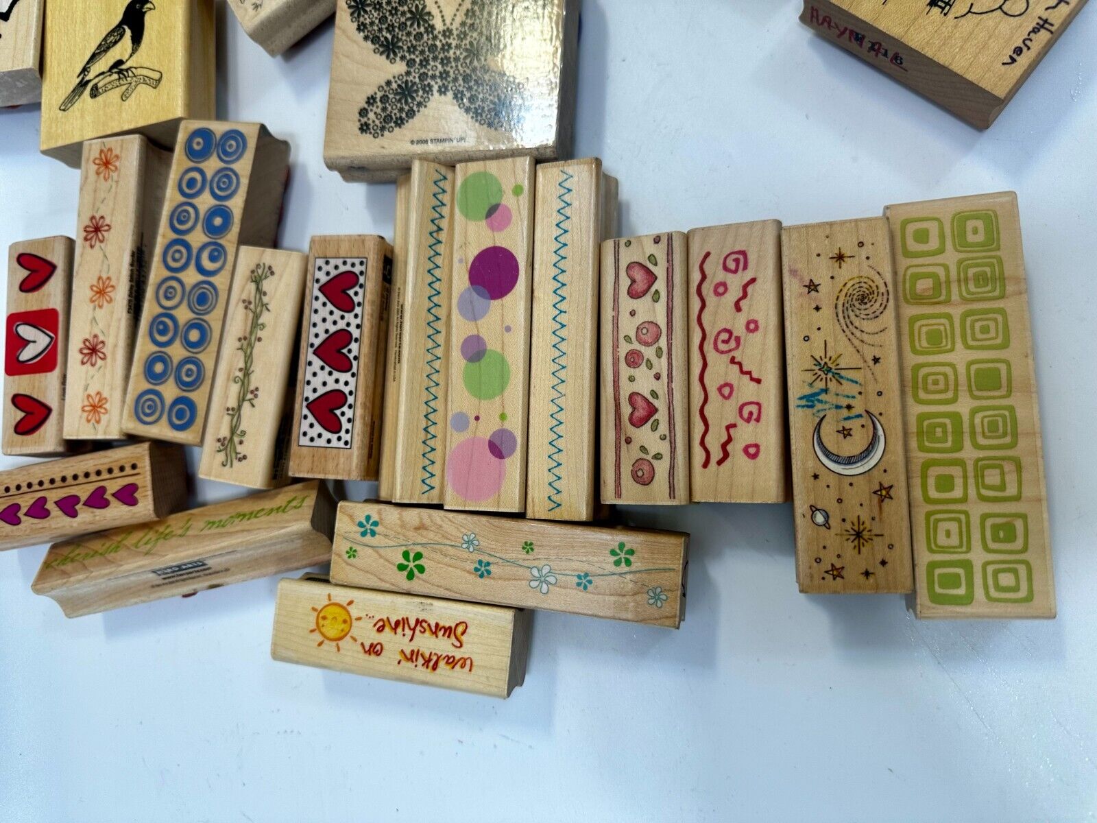 6.5 Pounds of Rubber Stamps HUGE LOT - Mostly NEW! Scrapbook Teachers SCORE!