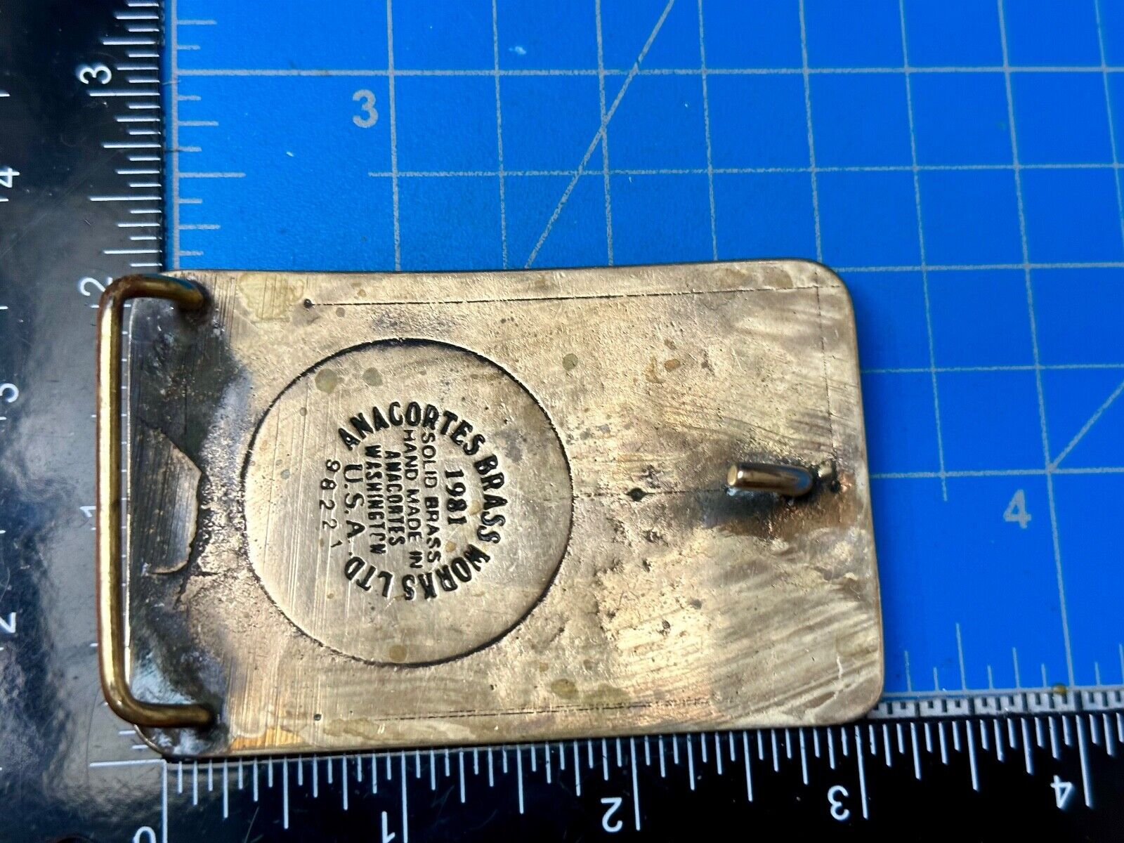 Turris Coal Company Elkhart Mine Illinois Solid Brass Anacortes Belt Buckle