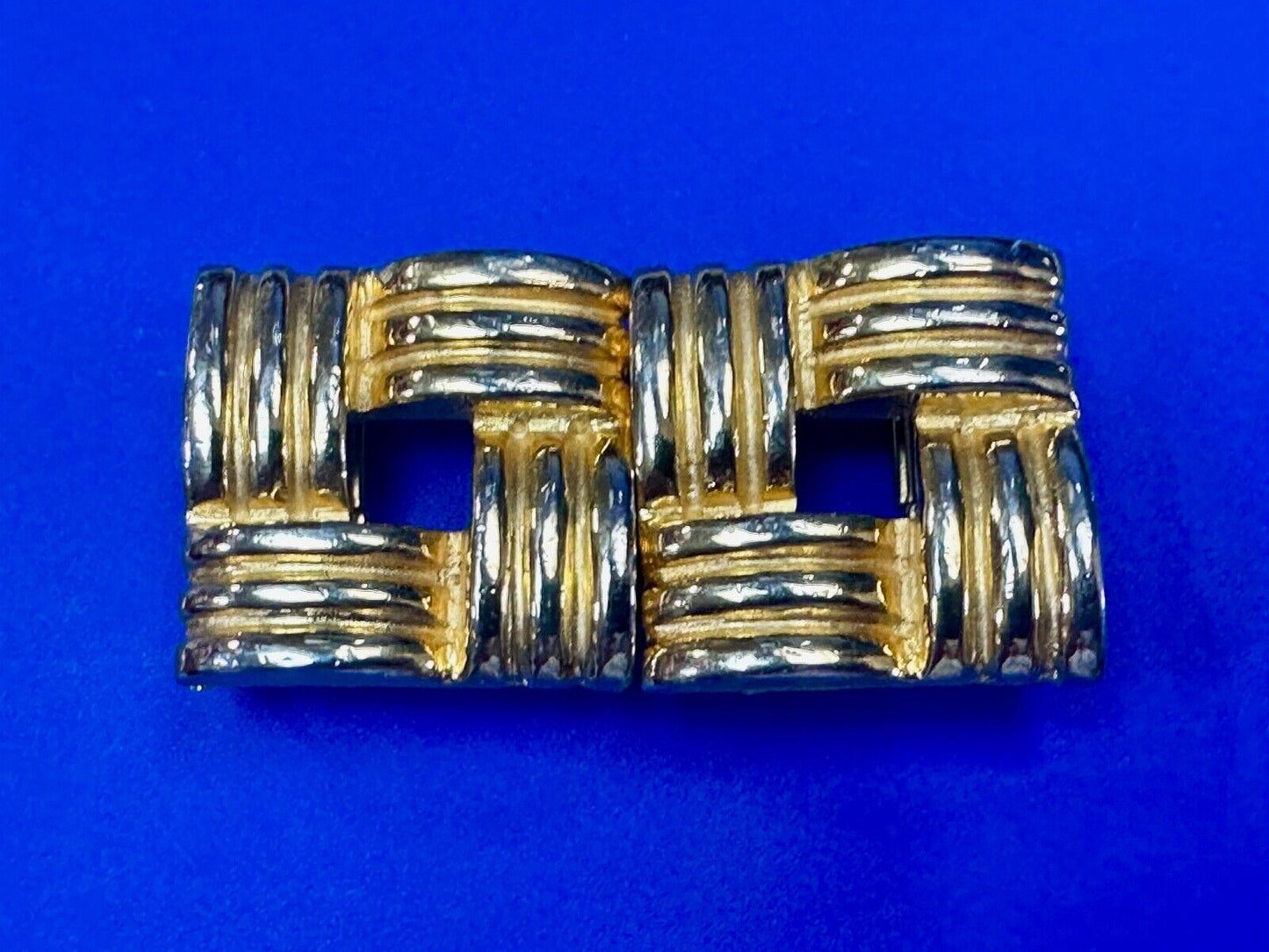 Two piece interconnecting vintage belt buckle by Dotty Smith