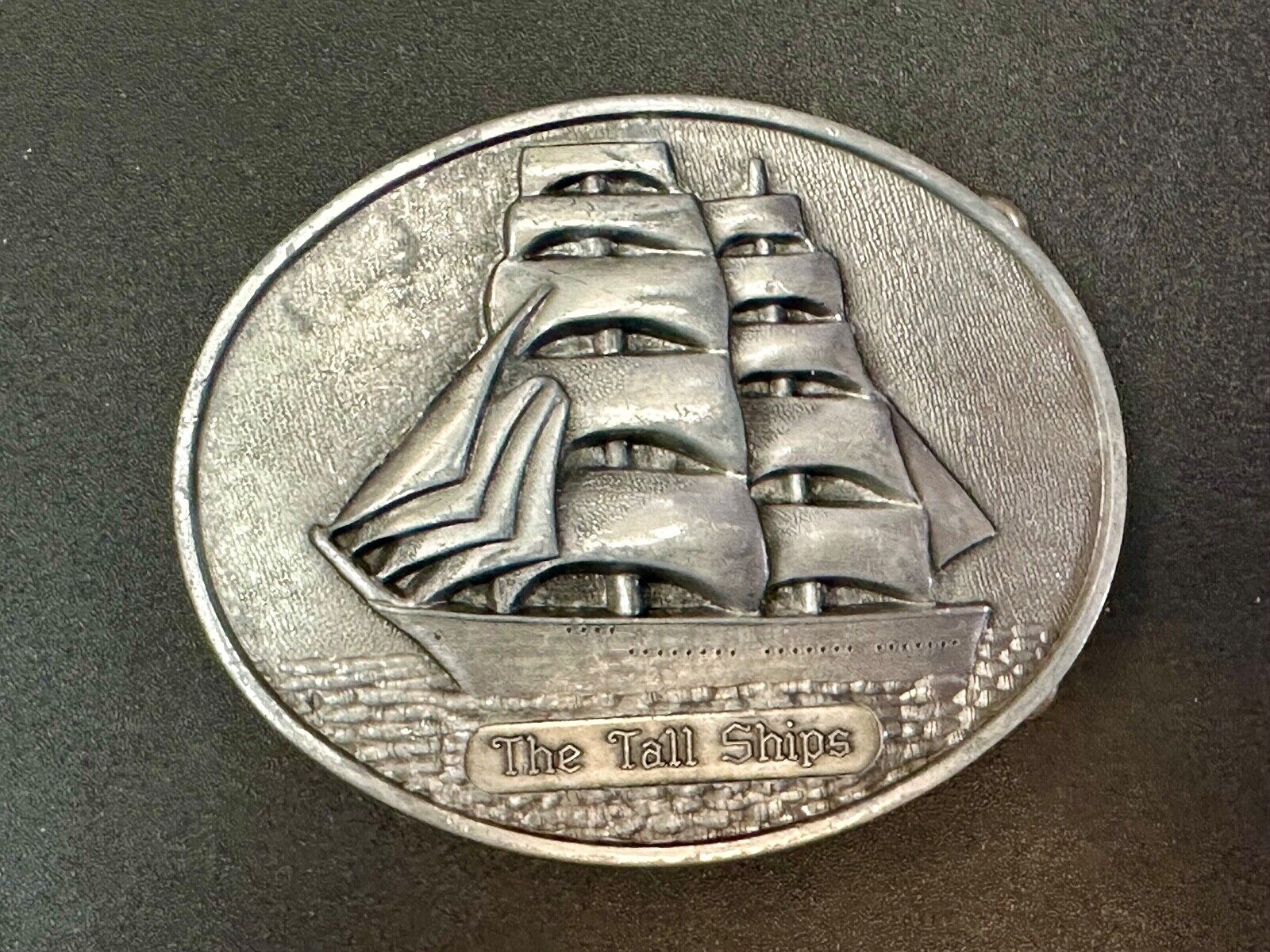 The Tall Ships Sailing Ship Boat Clipper Schooner Yacht Vintage belt buckle