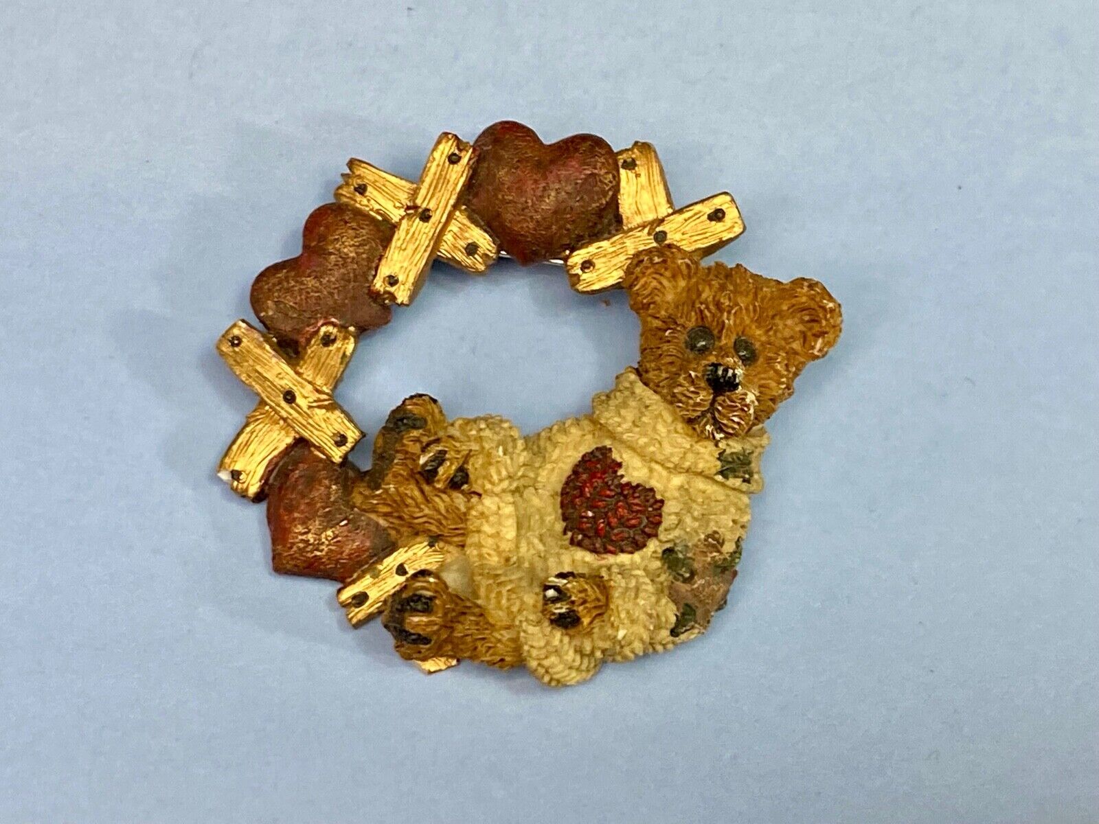 Valentines Day? X Heart X Heart Brooch Pin From Boyds Bears & Friends