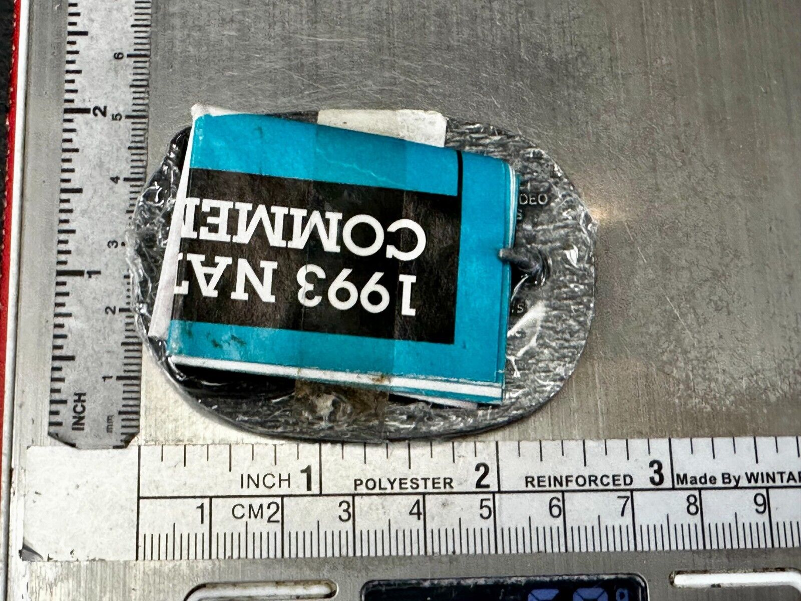1993 Hesston National Finals Rodeo NFR Cowboys Youth Size NOS Belt Buckle