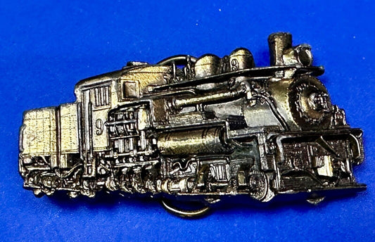 #9 Locomotive RailRoad Train Vtg. 1981 The Great American Belt Buckle Co