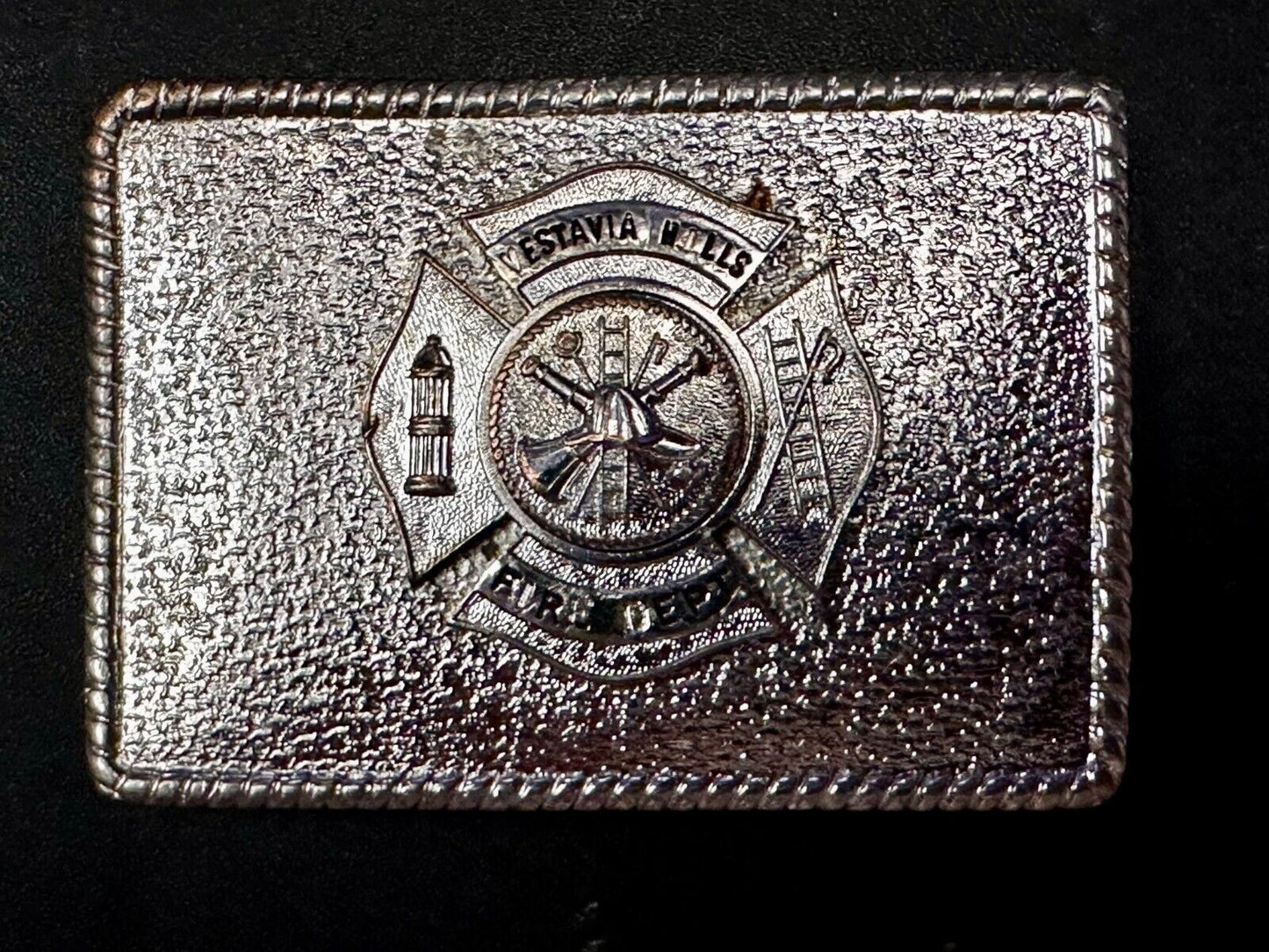 Vestavia Hills AL Department Fire Fighter Fireman Hook Fast Vintage Belt Buckle