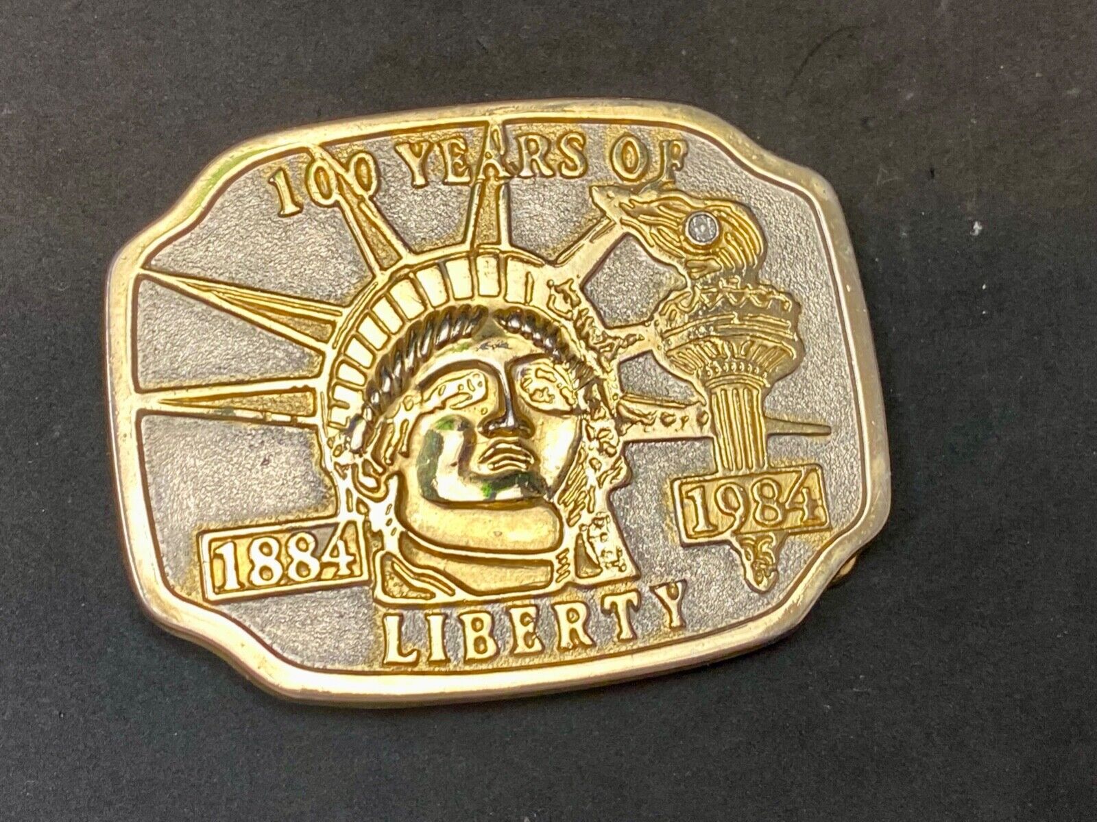 100 Years Of Liberty Statue Of Lady Liberty American Belt Buckle Patriotic Nyc