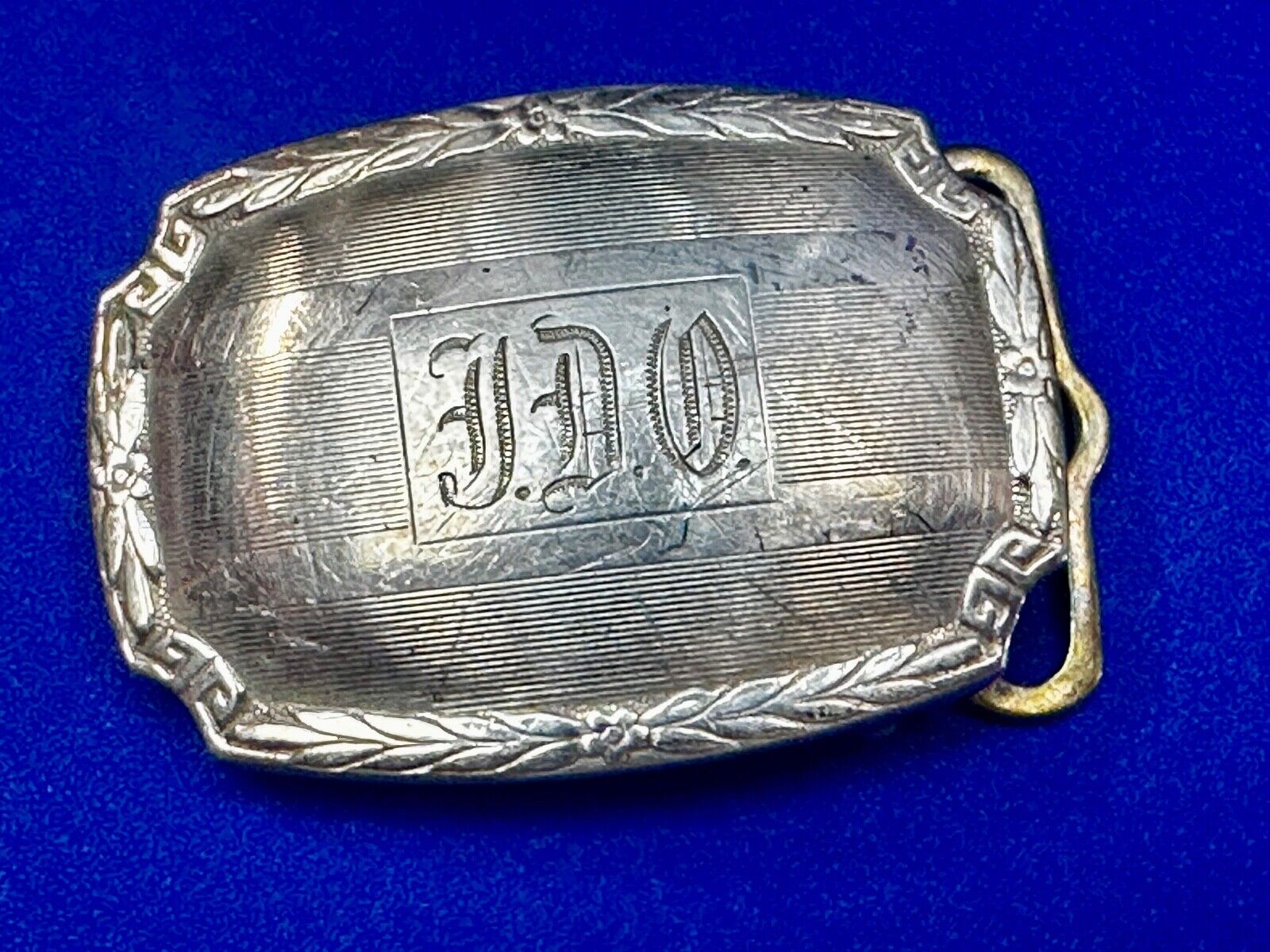 TDO Engraved Letters Monogram Sterling Silver Belt Buckle -   Sept 11 20 MG & Co