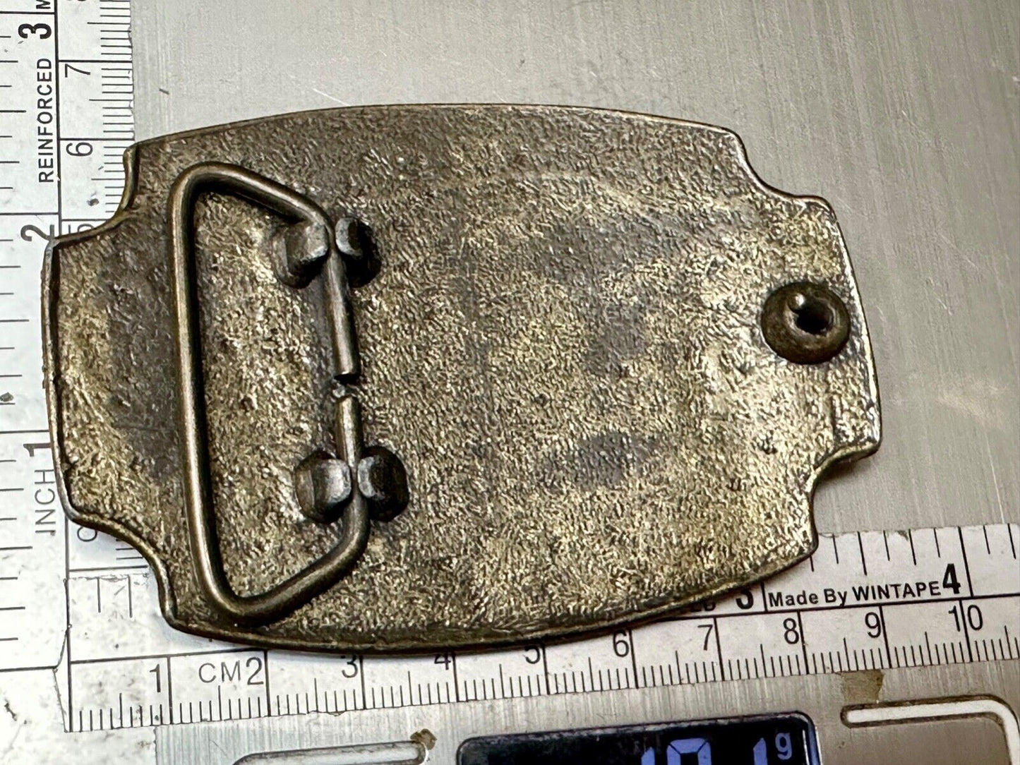 U.S. NAVY SEABEE Letter and Animal - COMBAT WARFARE HERO BELT BUCKLE