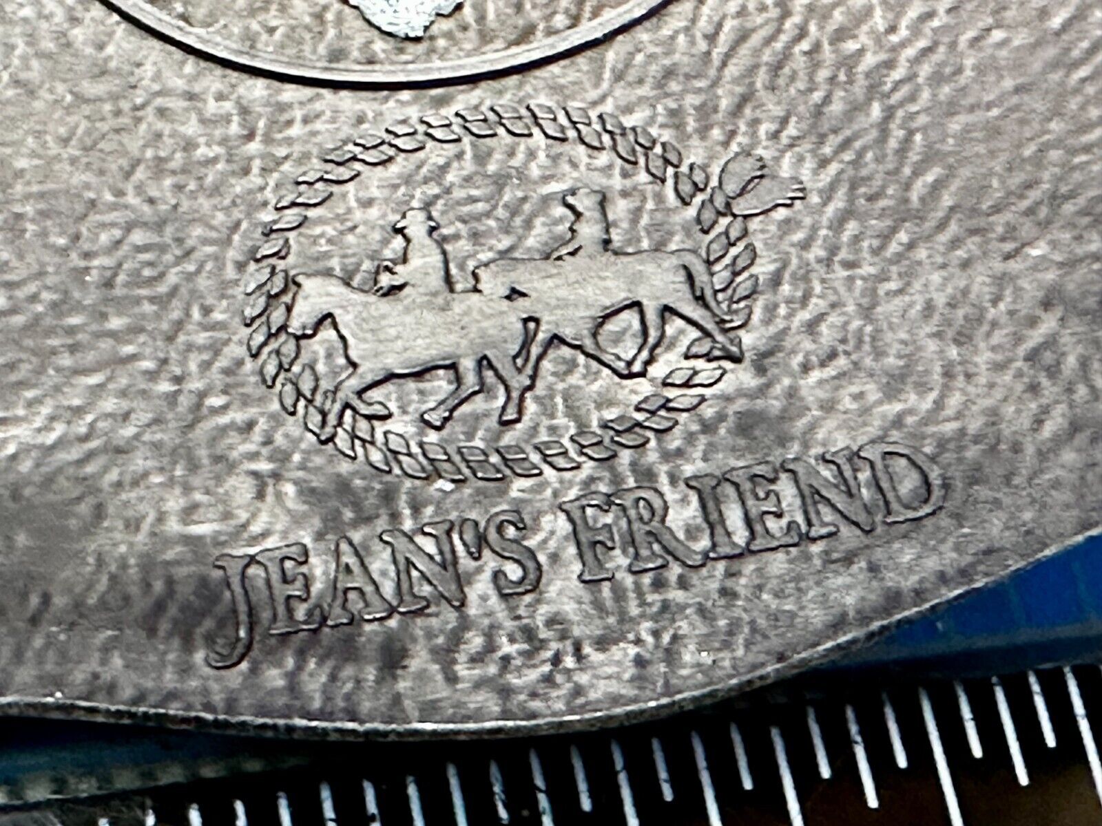 Texas Longhorn Rodeo Cowboys Steer Two Tone Belt Buckle by Jeans Friend