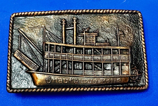 Auto People Ferry - Nautical Boat Ship Vintage dimensional Belt Buckle
