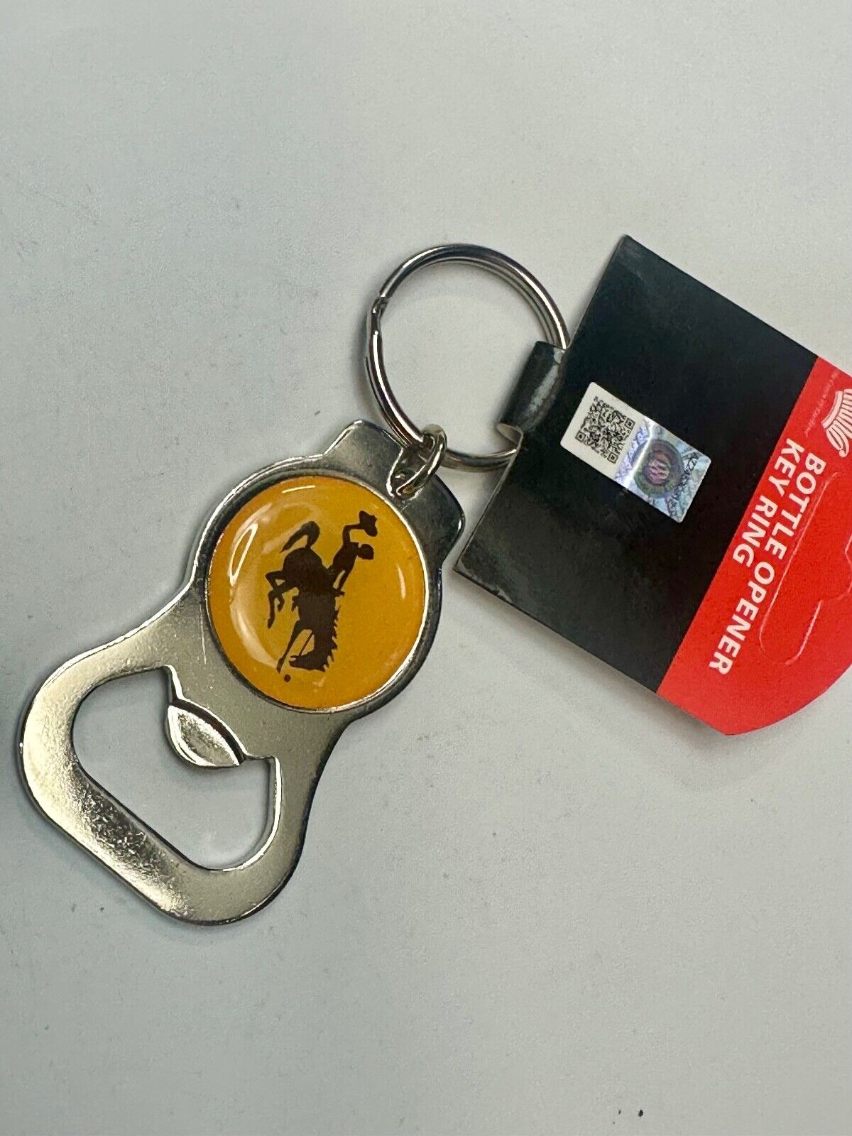 University of Wyoming Cowboys Bottle Opener Keychain Key Ring by Aminco