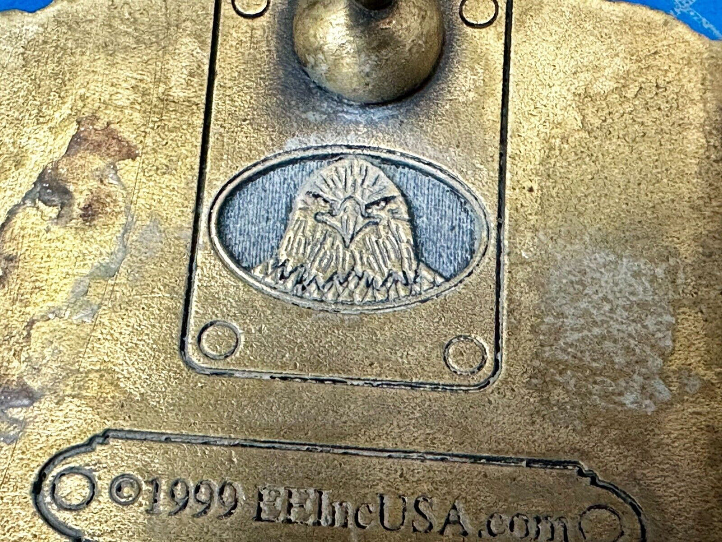 United States Navy Eagle Seal Vintage 1999 Commemorative Belt Buckle B.B. INC