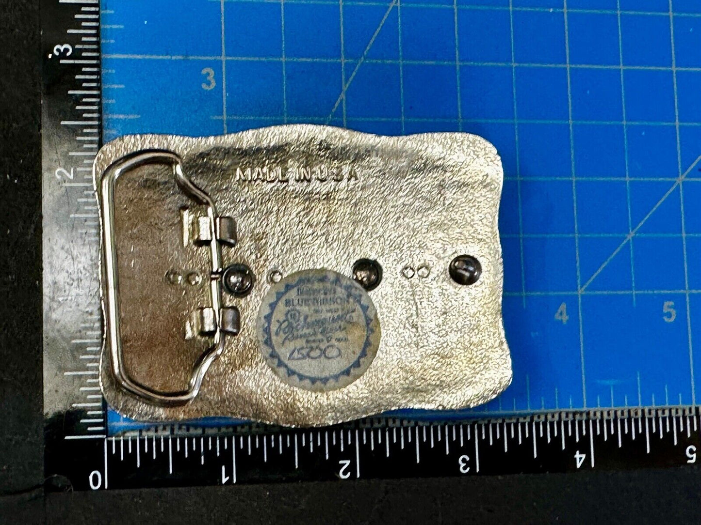 Two Square Pattern on western USA made western Belt Buckle