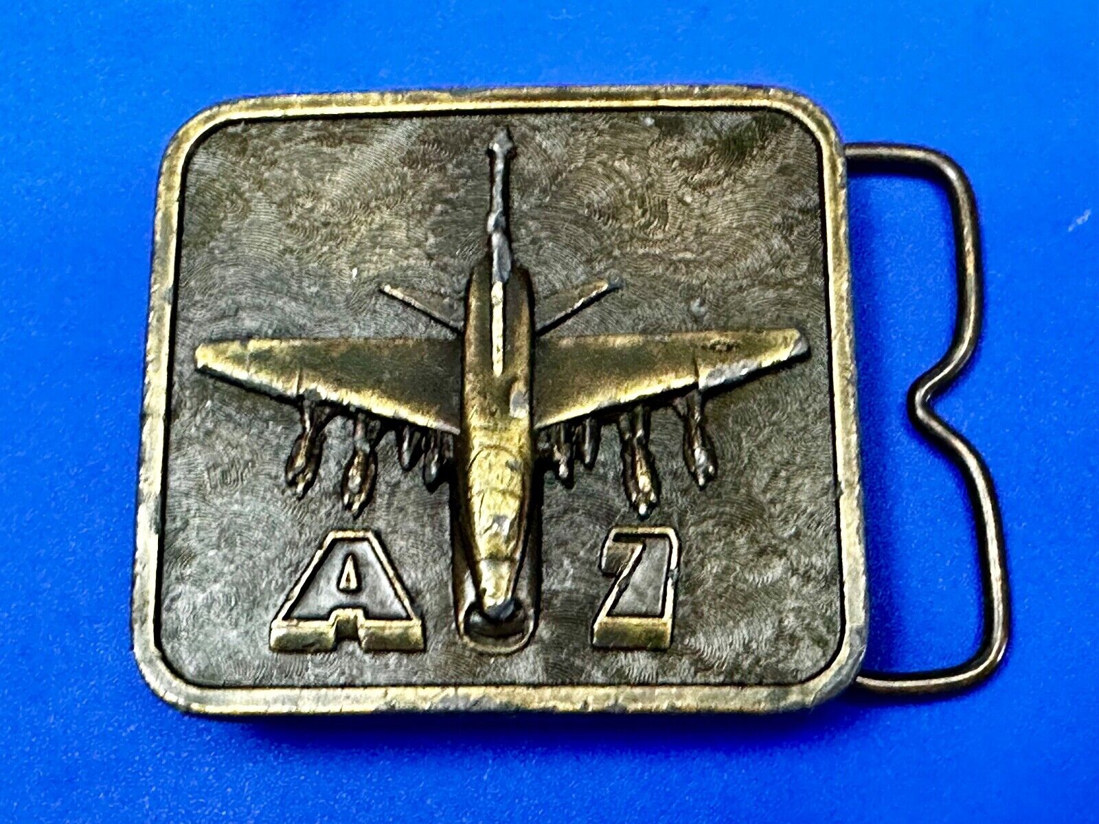 Airplane A7 Plane Corsair II Aircraft  1977 The Buckle Connection Belt Buckle