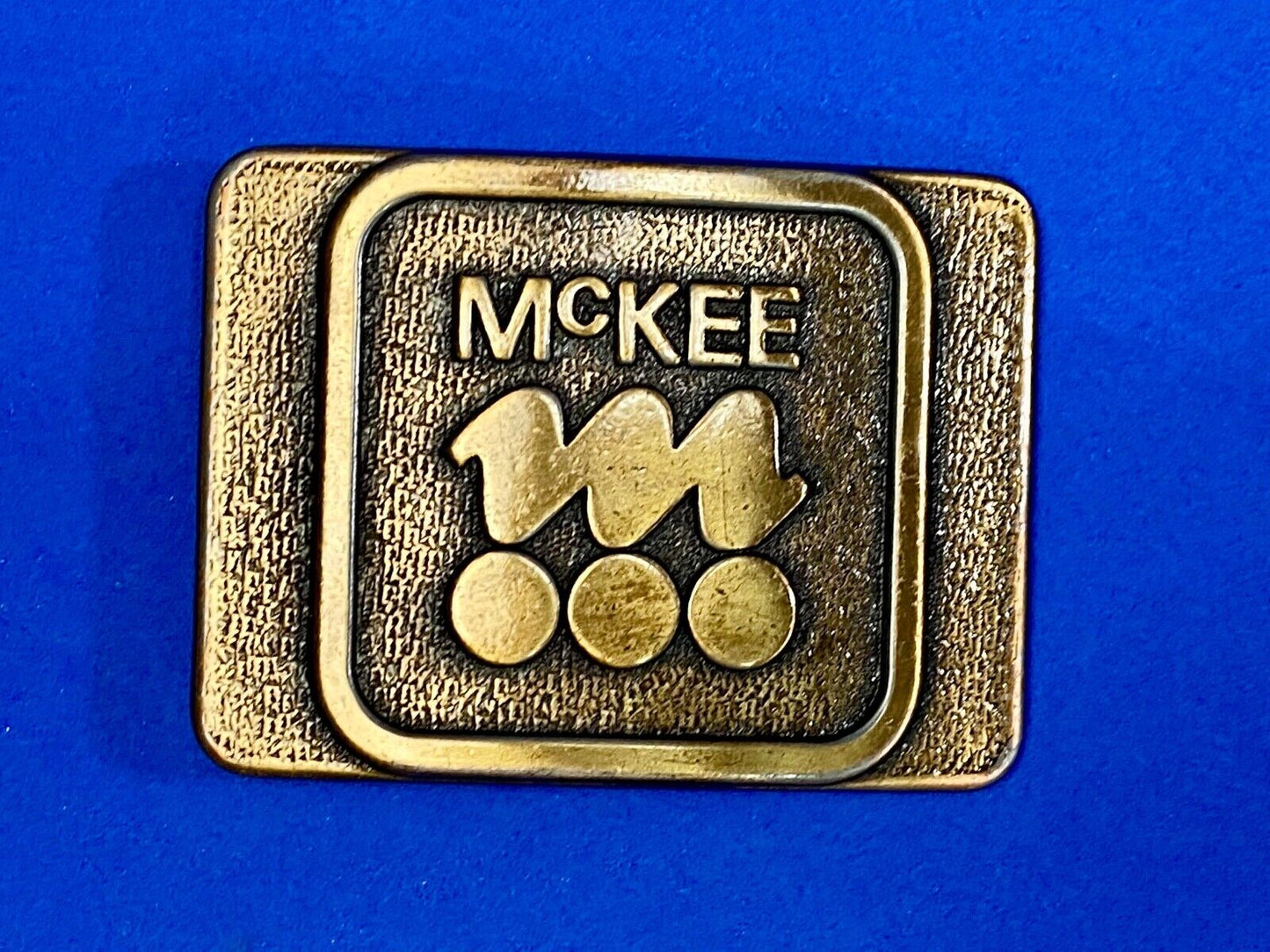 Vintage  Mckee Bakery Company Logo? Promotional Belt Buckle 