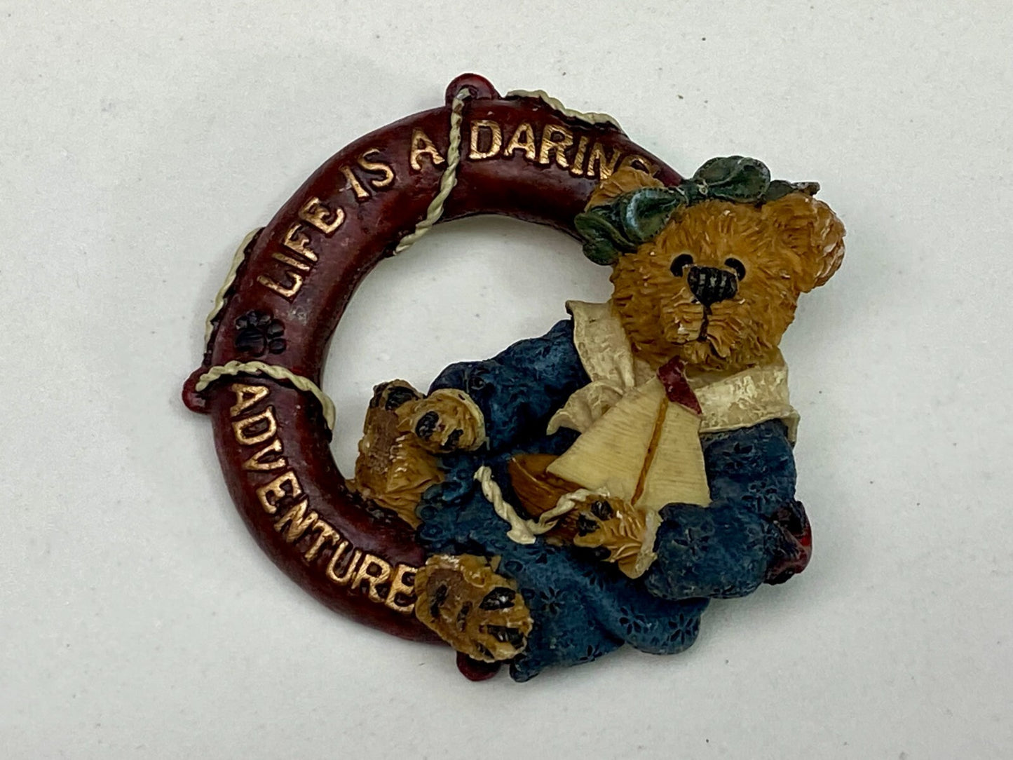 Adorable Teddy Bear Life is a Daring Adventure Brooch Pin
