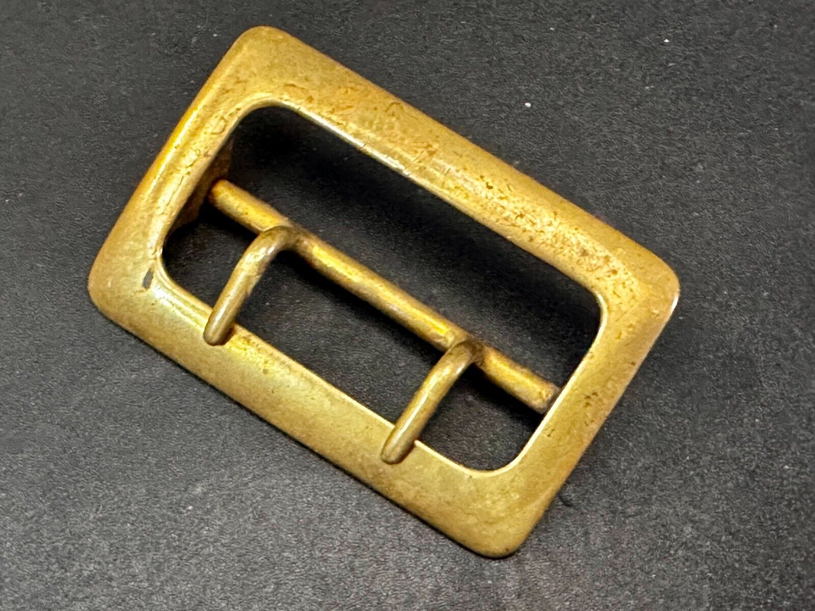 Antique Double Prong Center Bar Gold Tone Hippy Vibe Replacement Belt Buckle