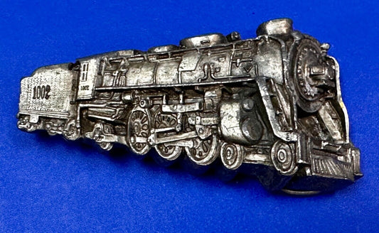 Train Locomotive Steam Engine RR RailRoad Vintage 1978 Bergamot Belt Buckle