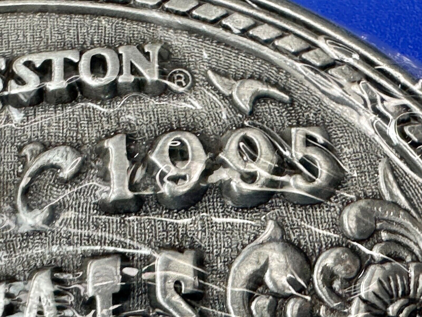 1995 Hesston National Finals Rodeo NFR Collector Award Design Medals Belt Buckle
