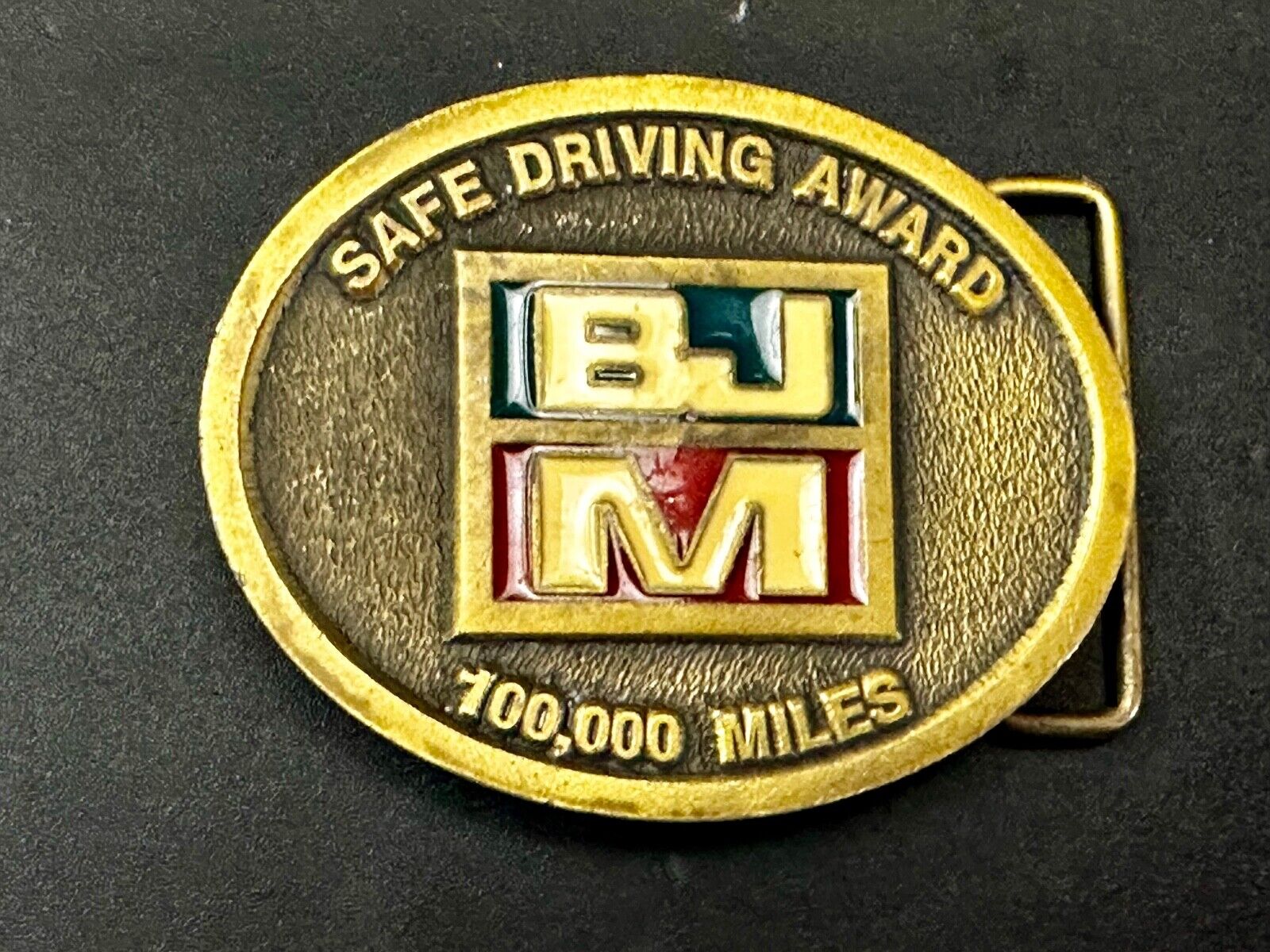 BJM Safety Driving Award Belt Buckle Made in USA by CD Hit