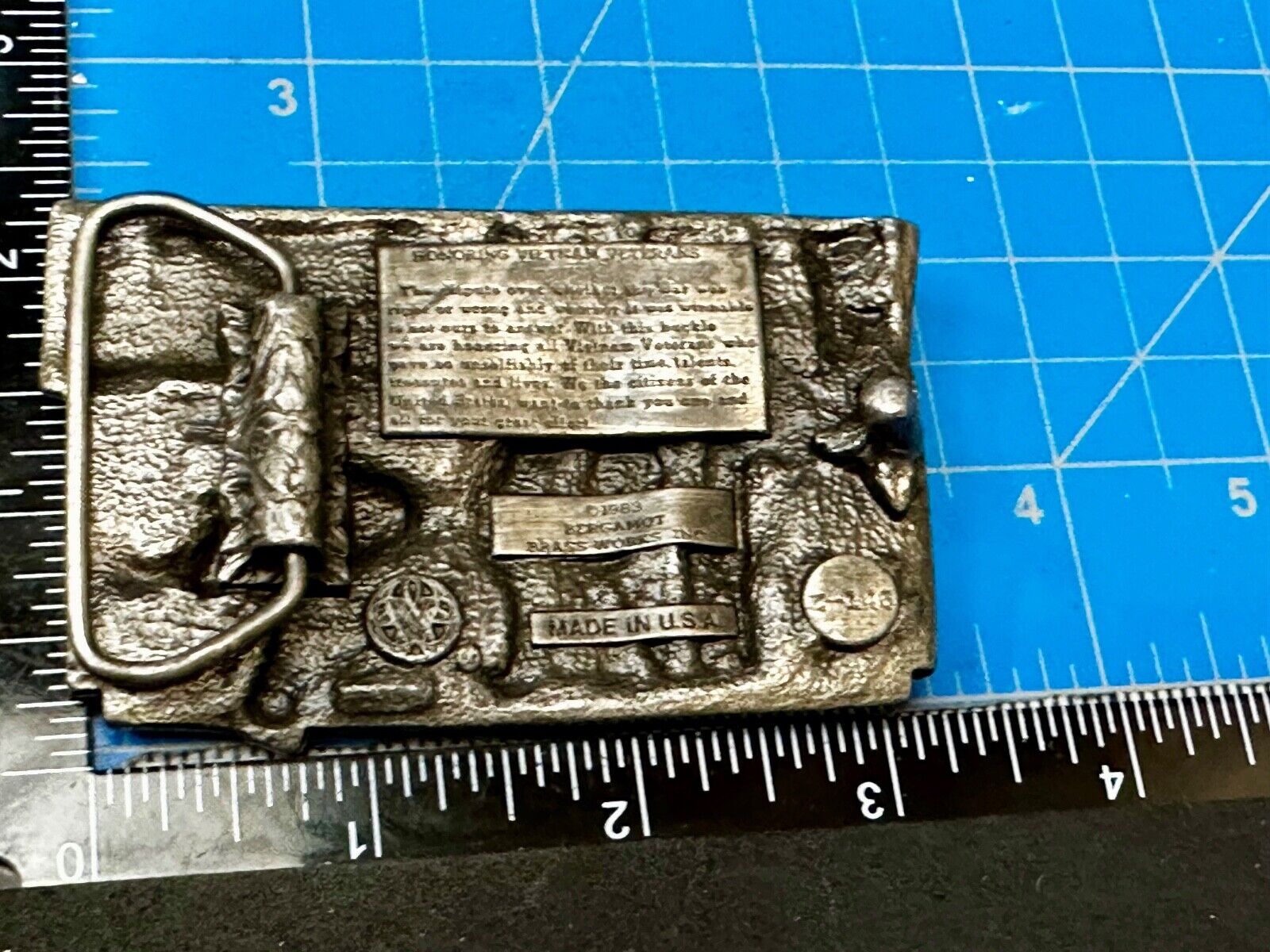 Vietnam Veteran Vintage 1983 Bergamot Belt Buckle