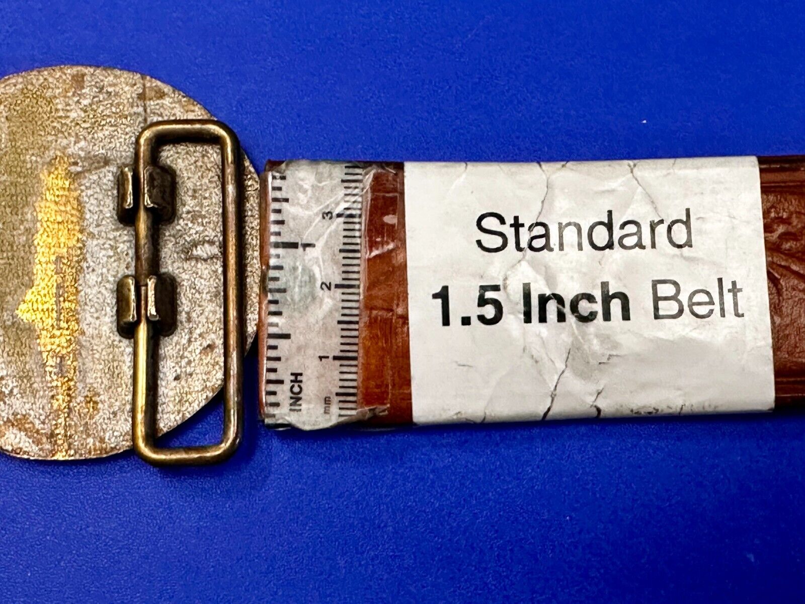 Bell Telephone Lineman Brass Tone Vintage round logo Belt Buckle