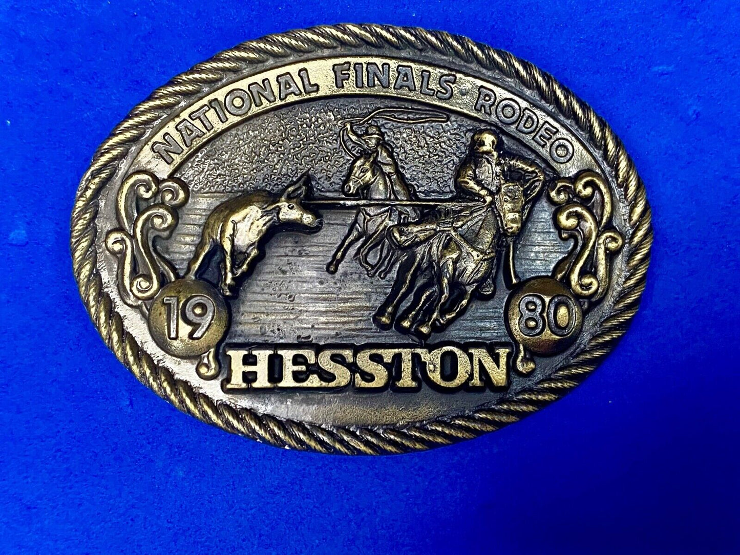 1980  Nfr Hesston Rodeo Finals, Limited Edition Collector's Belt Buckle