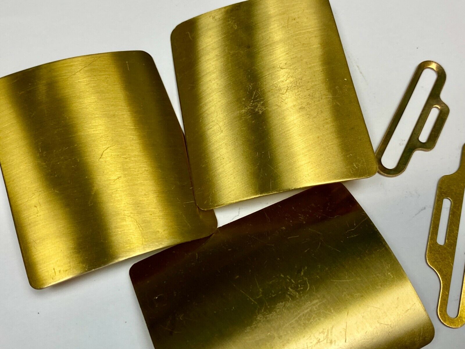 Usmc? Solid Brass Belt Buckle Lot