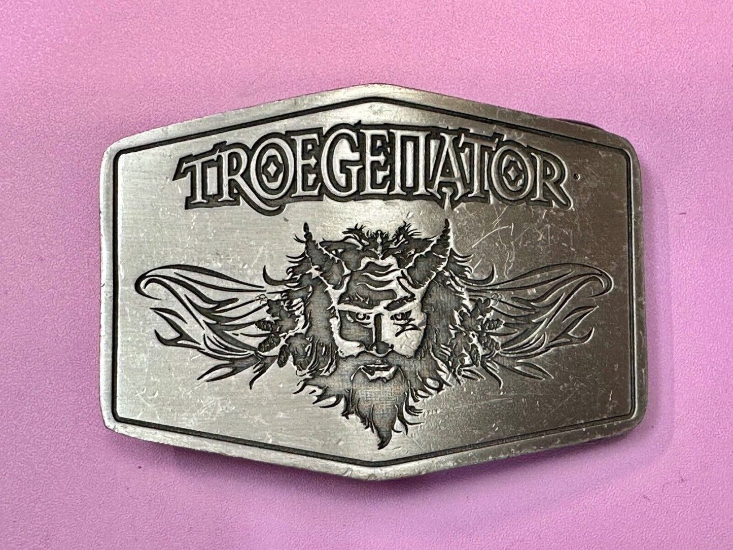 Troegenator Tröegs Brewing Company Silver Tone Vintage Belt Buckle