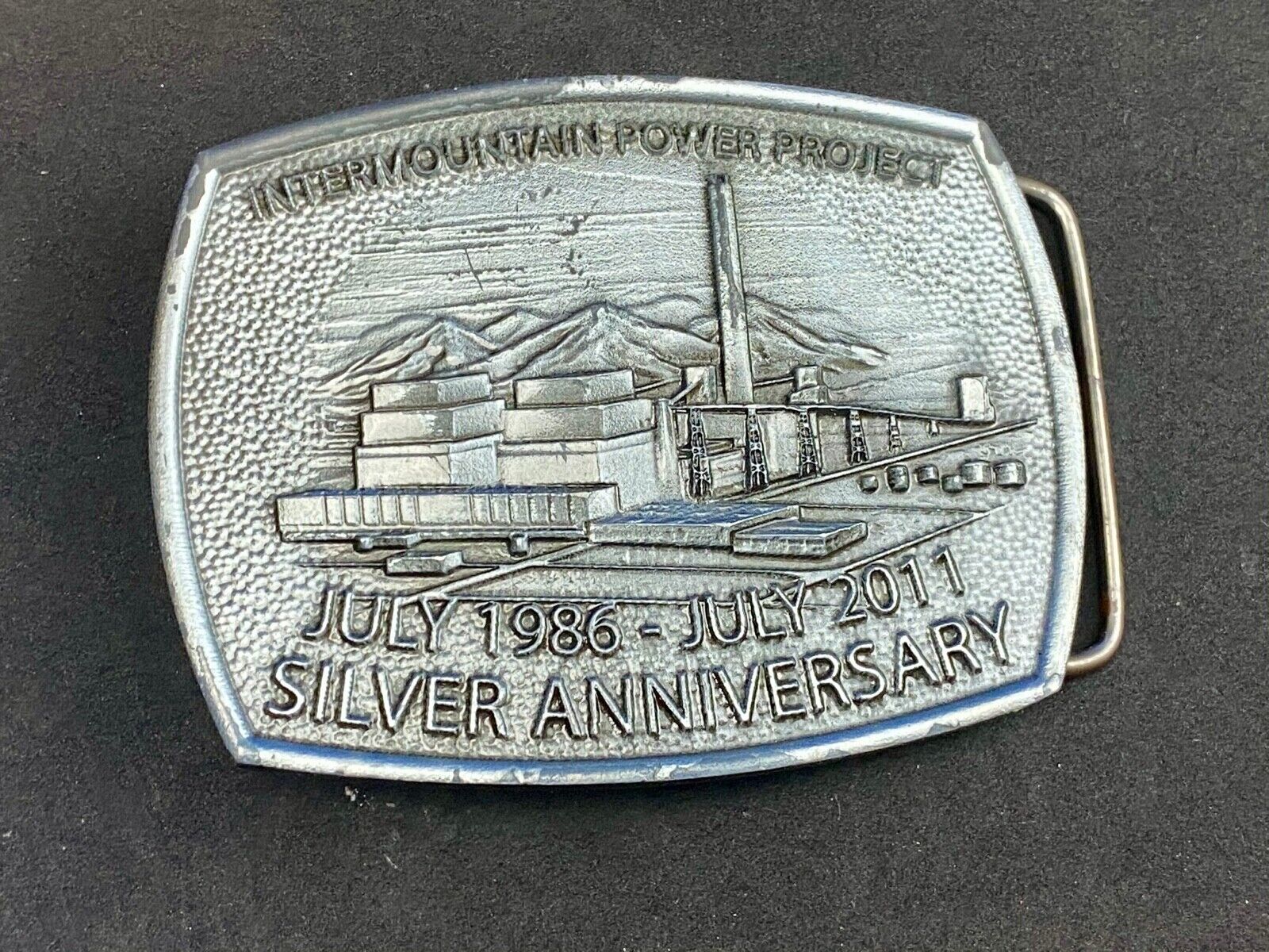 Vintage Intermountain Power Project belt buckle  Silver Anniversary HVDC PSC