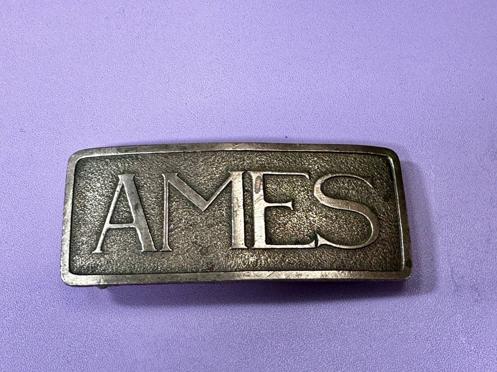 Ames School University Antique Robbins Co Attleboro Mass Belt Buckle