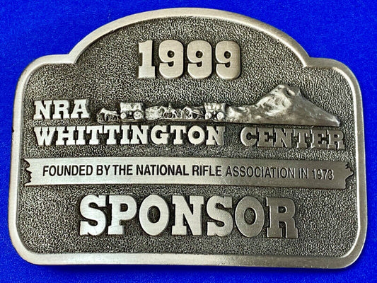 1999 NRA Whittington Center National Rifle Association Sponsor belt buckle