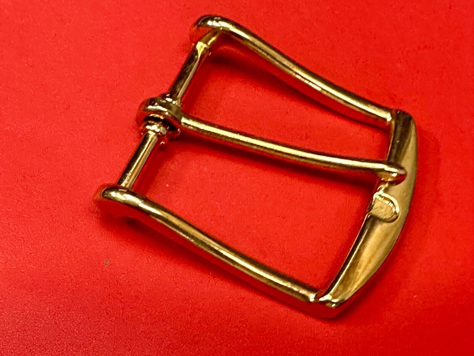 Vintage gold tone replacement belt buckle marked W