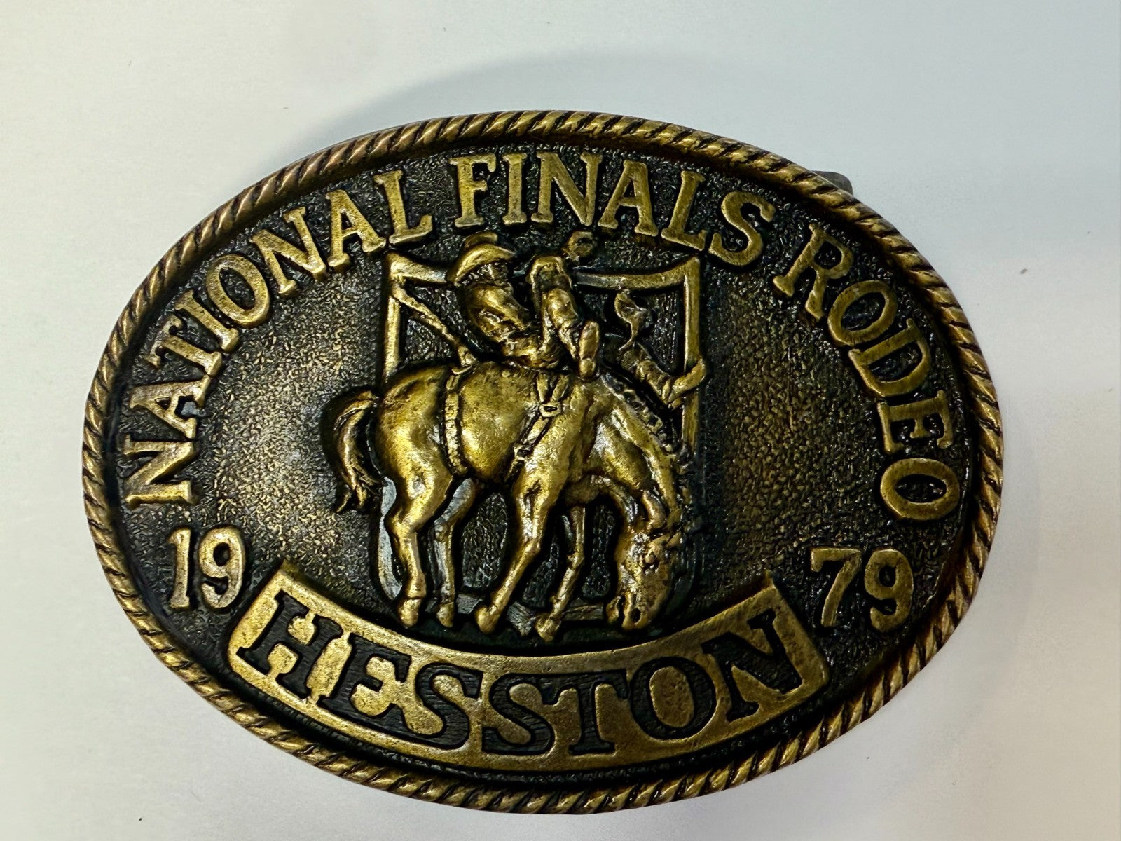 1979 Hesston NFR National Finals Rodeo Cowboys Western 5Th Edition Belt Buckle