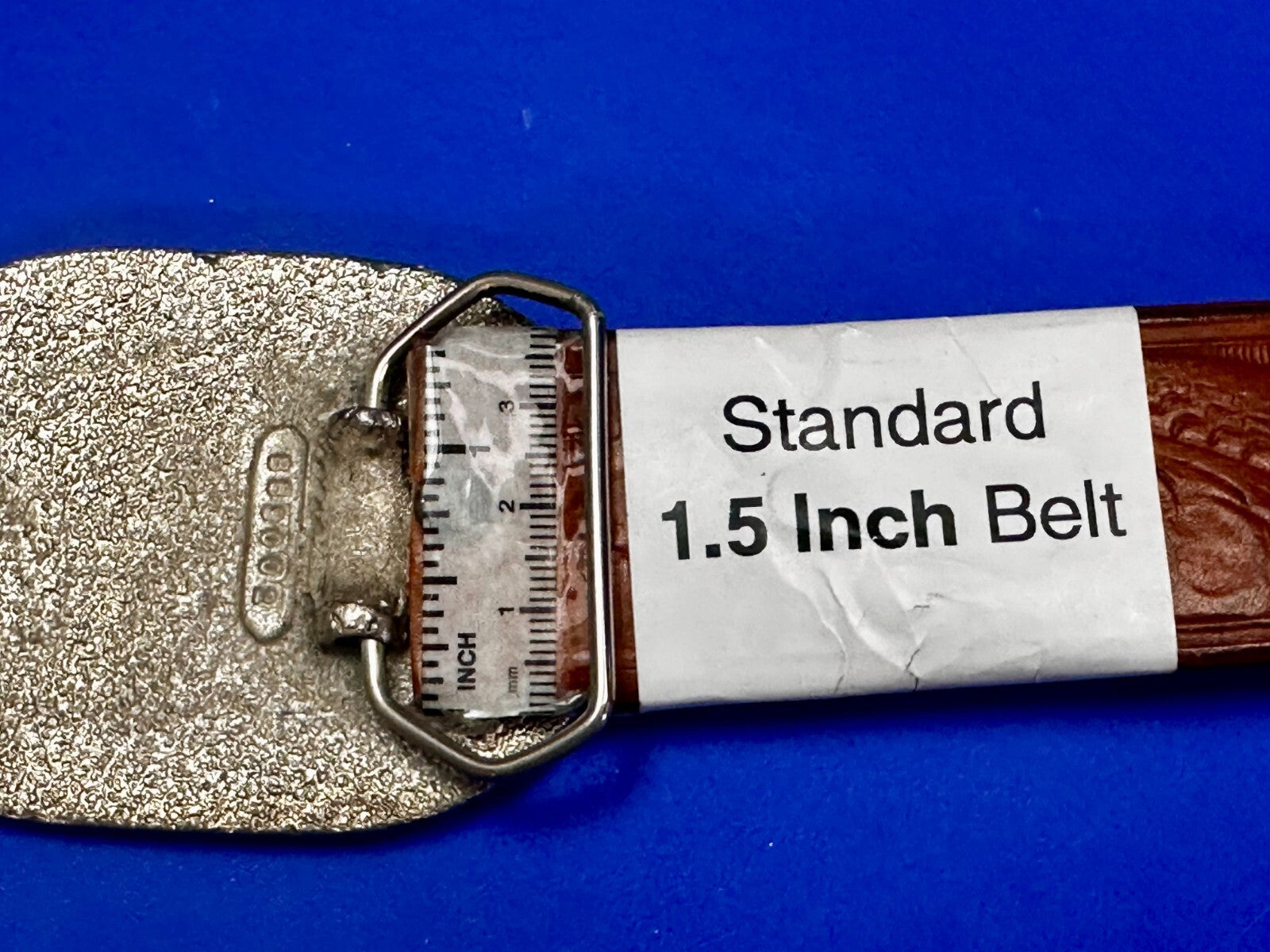 80'S  Tt Squirrel Sparky Brown Sparkle Enameled Vintage Belt Buckle 