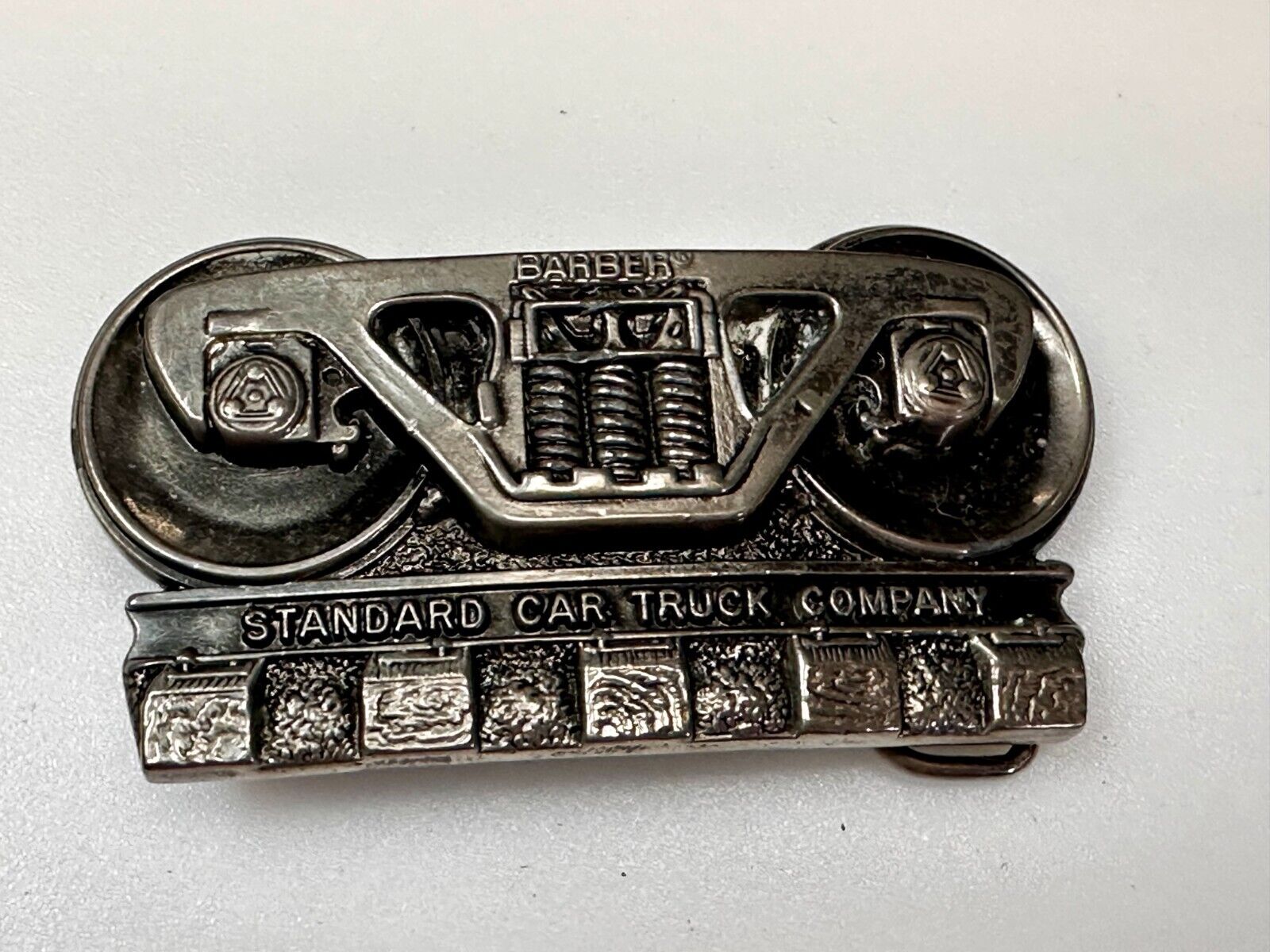 BARBER Standard Car Truck Freight Transport Company Rail Road Train Belt Buckle