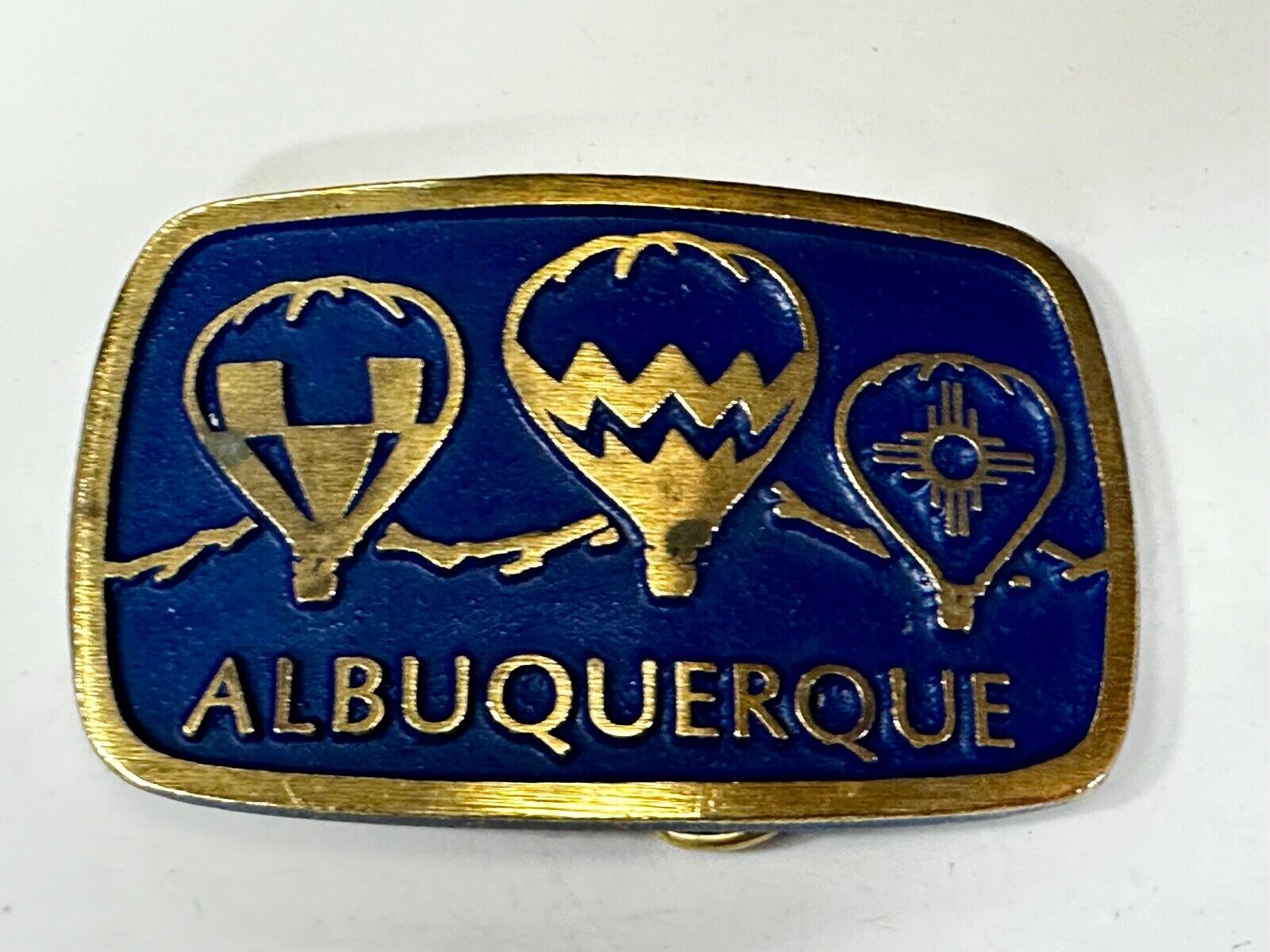 Albuquerque Hot Air Balloons Fiesta Festival Collectible Souvenir Belt Buckle