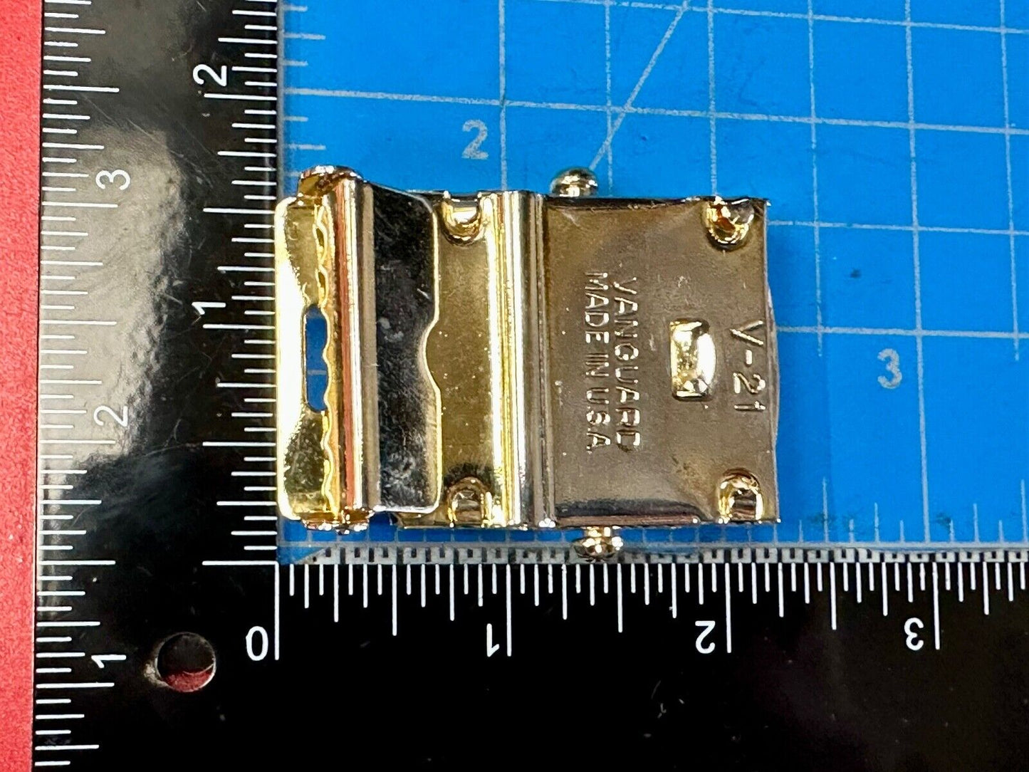 Vanguard V-21 Marines Military Uniform vintage solid brass belt buckle