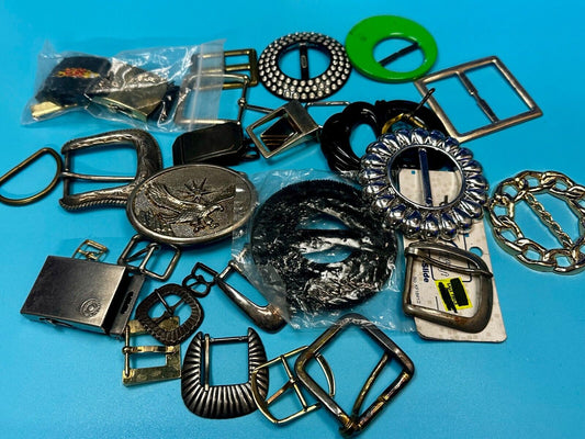 30 Vintage & Modern Belt buckles -  Lot, Grab Bag - Resale Gifts!