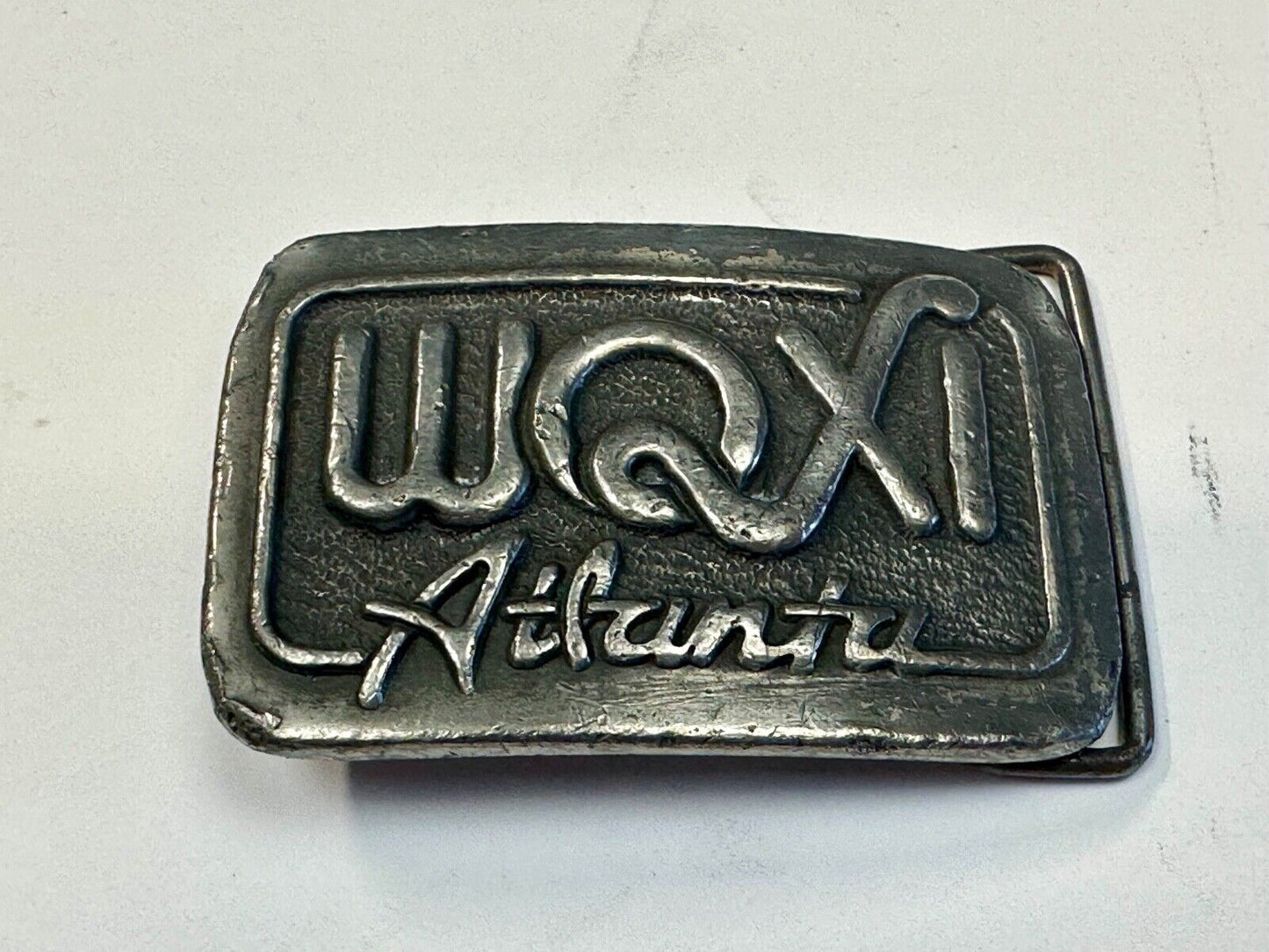 1976 WQXI ATLANTA Vintage Belt Buckle. Collectible, RADIO STATION Promo